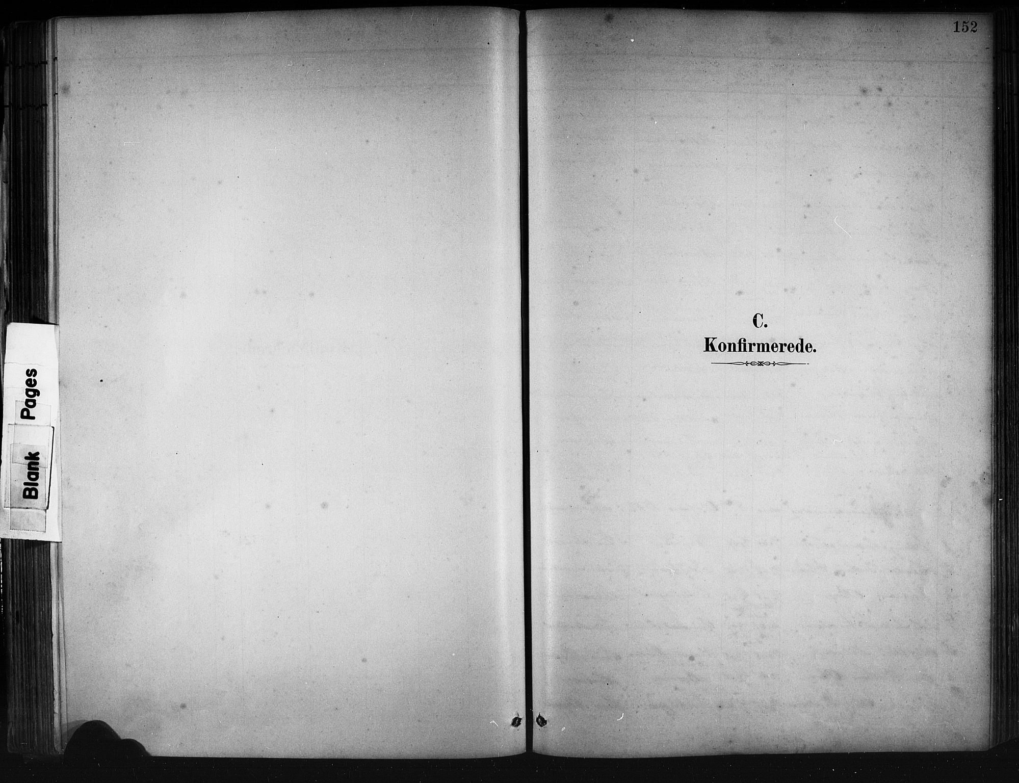Askøy Sokneprestembete, SAB/A-74101/H/Ha/Hab/Haba/L0008: Klokkerbok nr. A 8, 1882-1893, s. 152