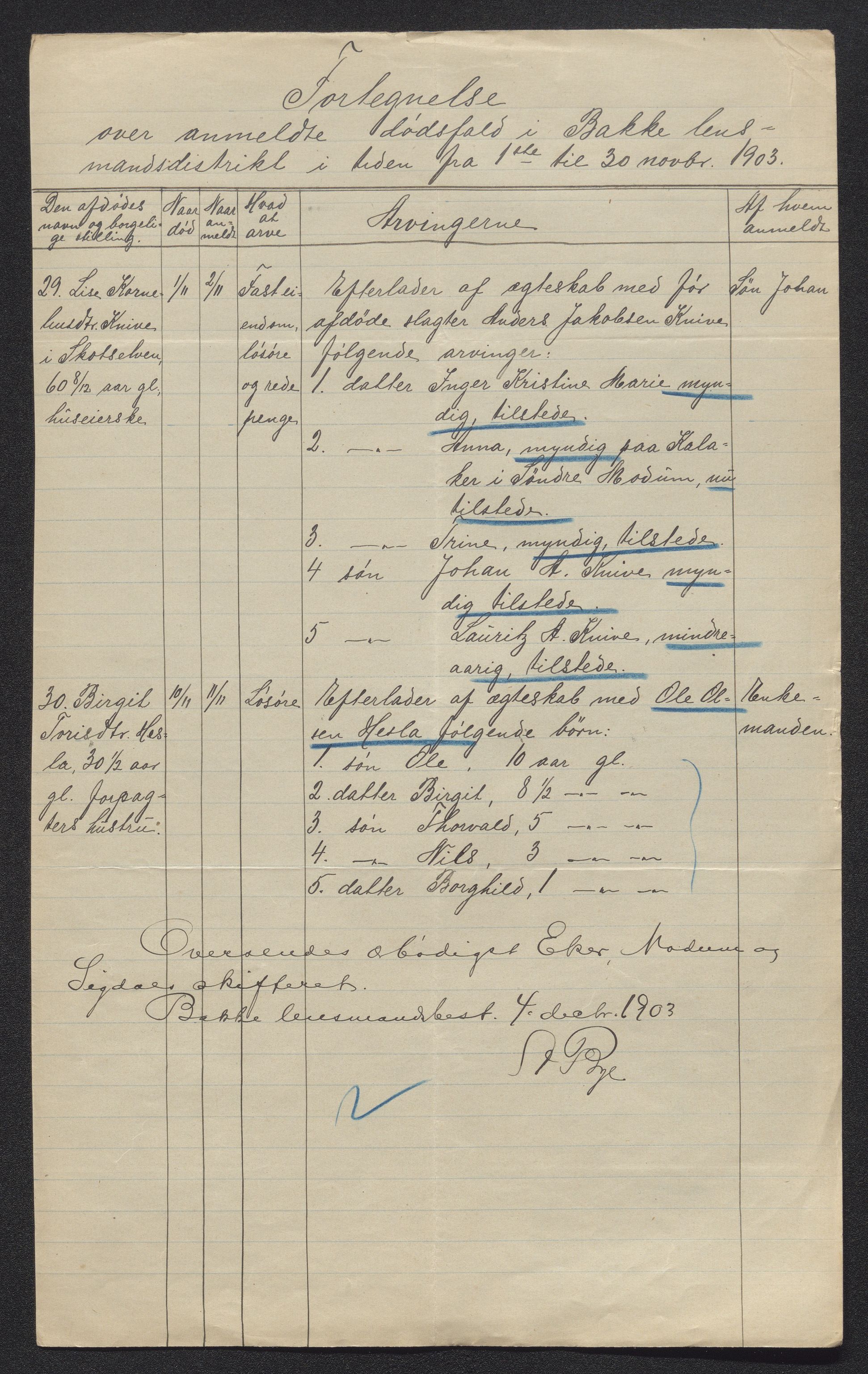 Eiker, Modum og Sigdal sorenskriveri, AV/SAKO-A-123/H/Ha/Hab/L0030: Dødsfallsmeldinger, 1903-1905, s. 93