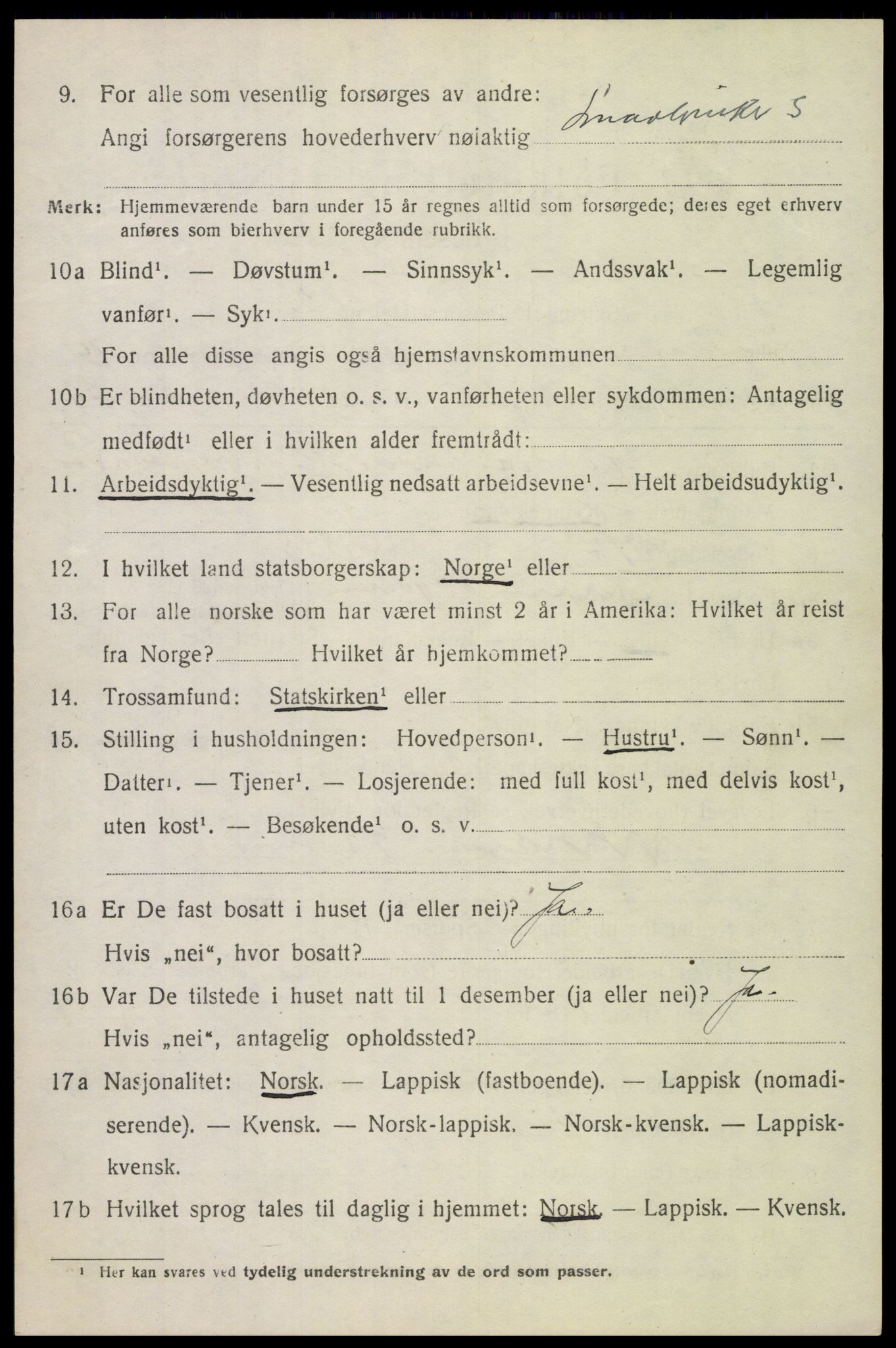 SAT, Folketelling 1920 for 1851 Lødingen herred, 1920, s. 5980