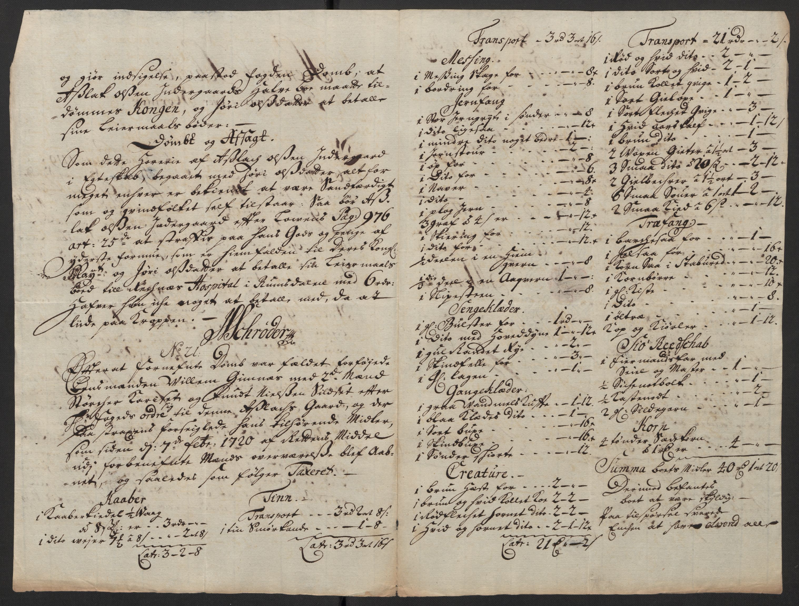 Rentekammeret inntil 1814, Reviderte regnskaper, Fogderegnskap, AV/RA-EA-4092/R56/L3753: Fogderegnskap Nordmøre, 1720, s. 409