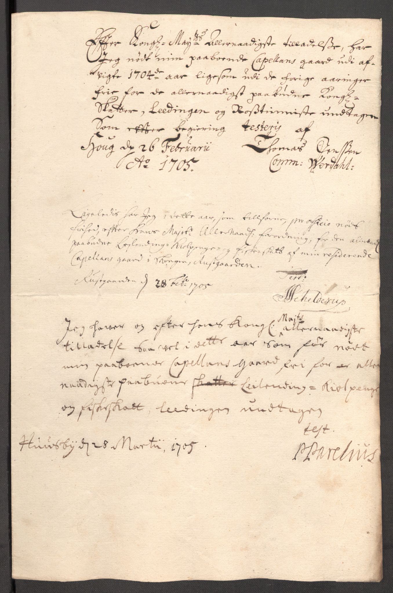 Rentekammeret inntil 1814, Reviderte regnskaper, Fogderegnskap, RA/EA-4092/R62/L4195: Fogderegnskap Stjørdal og Verdal, 1704, s. 199