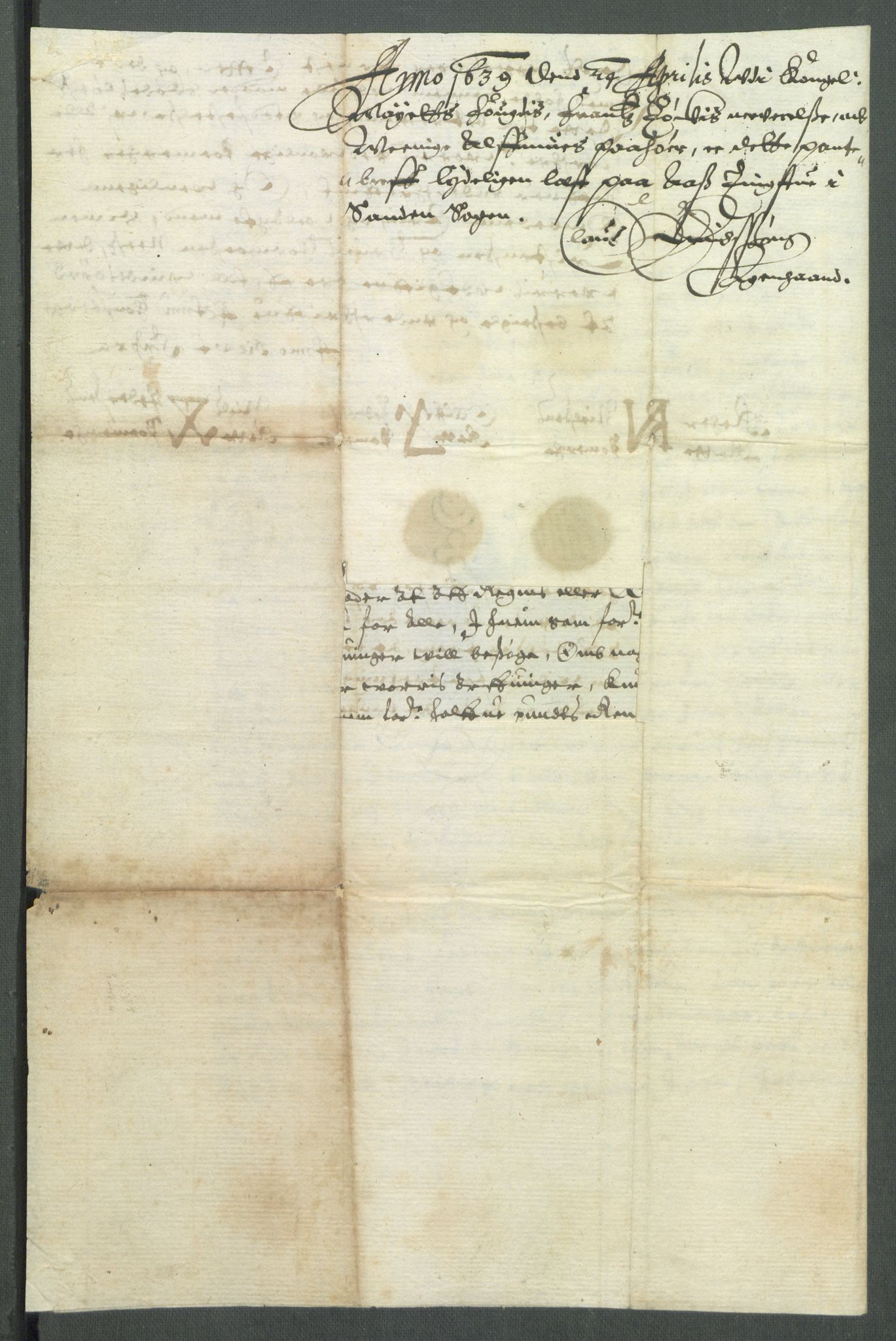 Riksarkivets diplomsamling, AV/RA-EA-5965/F02/L0152: Dokumenter, 1639, s. 23