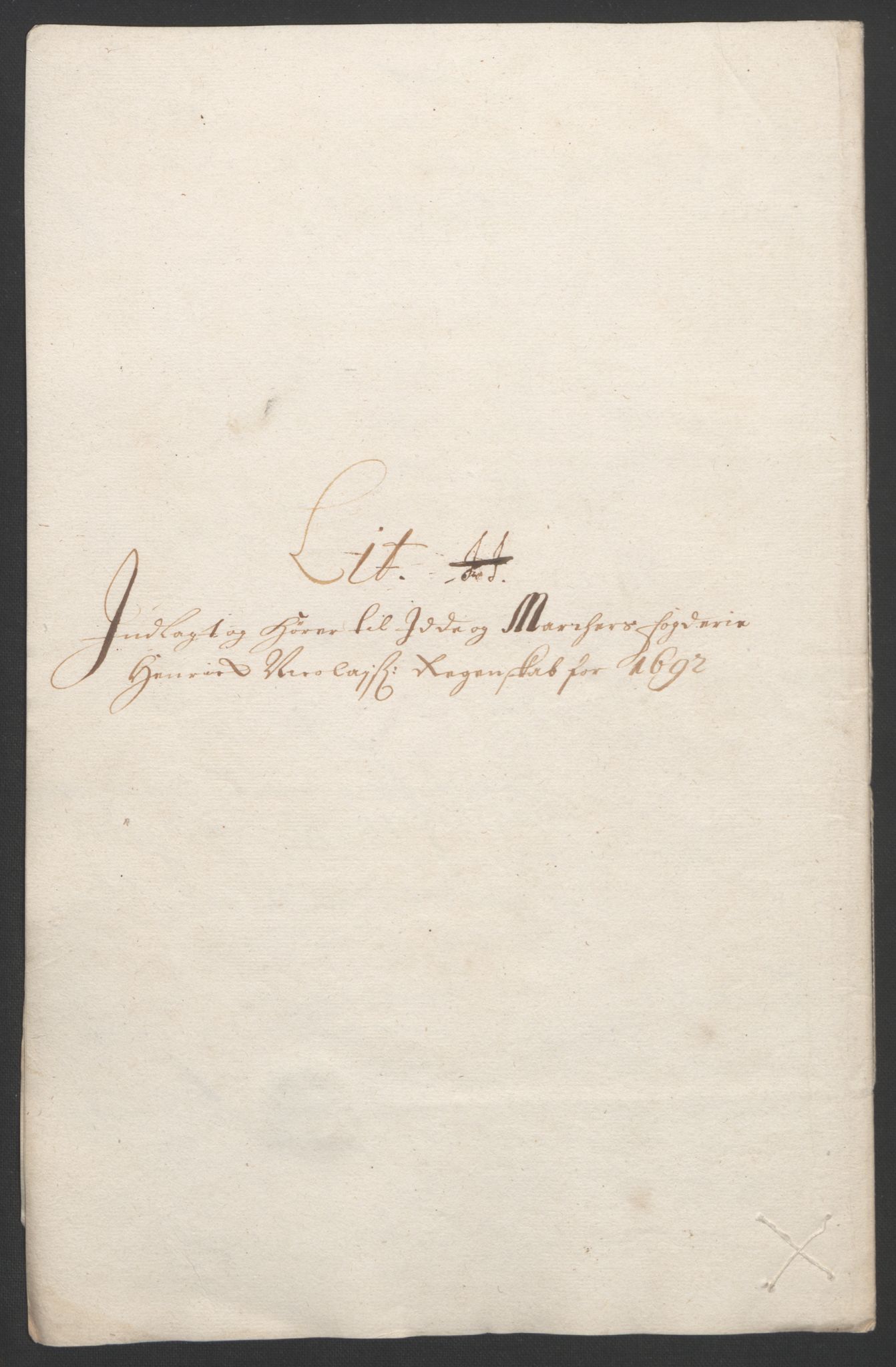 Rentekammeret inntil 1814, Reviderte regnskaper, Fogderegnskap, RA/EA-4092/R01/L0011: Fogderegnskap Idd og Marker, 1692-1693, s. 98