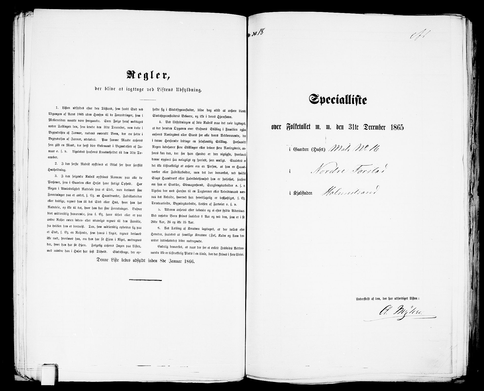 RA, Folketelling 1865 for 0702B Botne prestegjeld, Holmestrand kjøpstad, 1865, s. 42