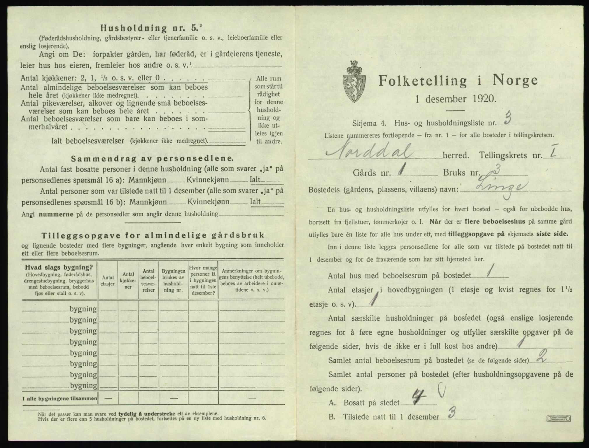 SAT, Folketelling 1920 for 1524 Norddal herred, 1920, s. 47