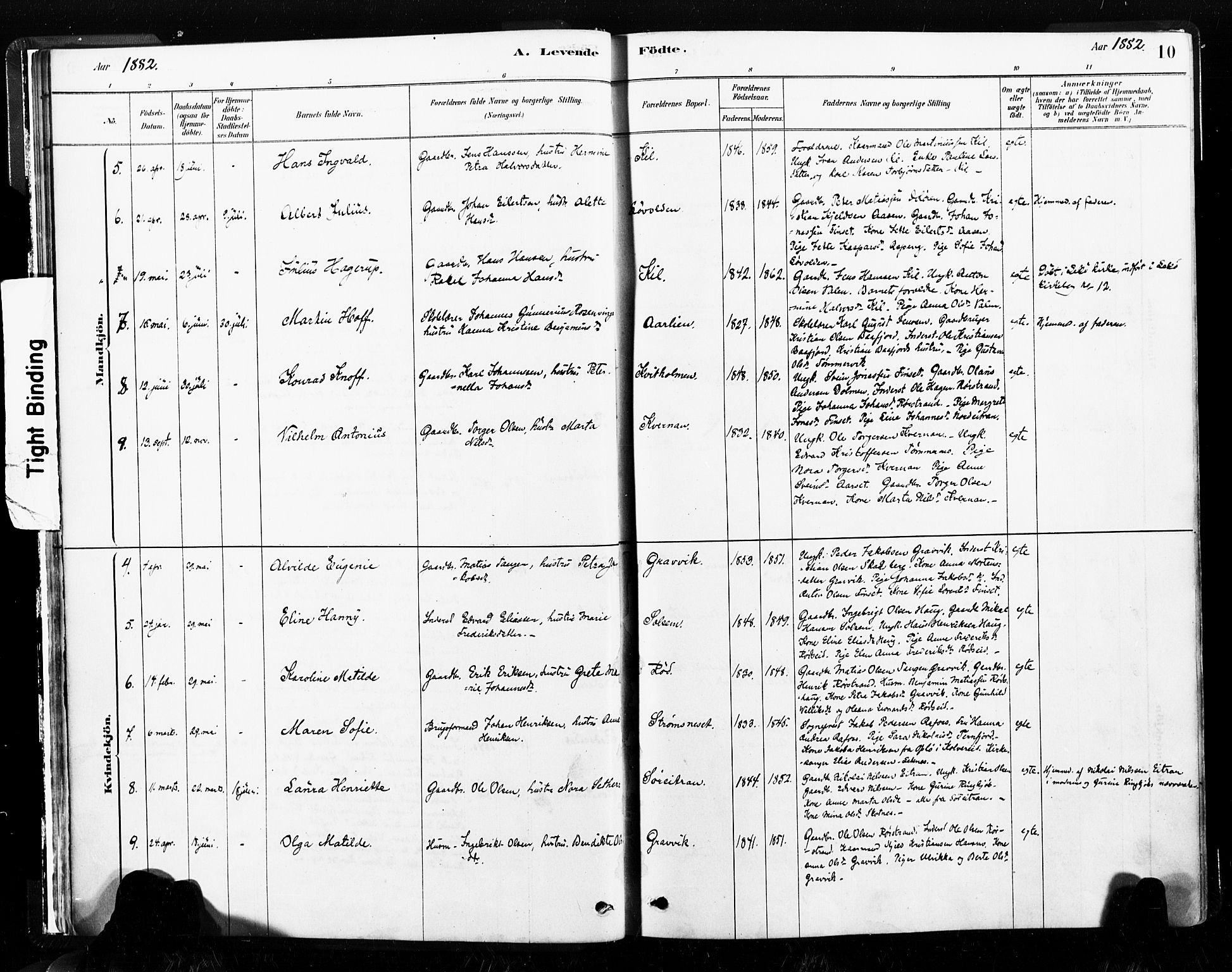 Ministerialprotokoller, klokkerbøker og fødselsregistre - Nord-Trøndelag, SAT/A-1458/789/L0705: Ministerialbok nr. 789A01, 1878-1910, s. 10