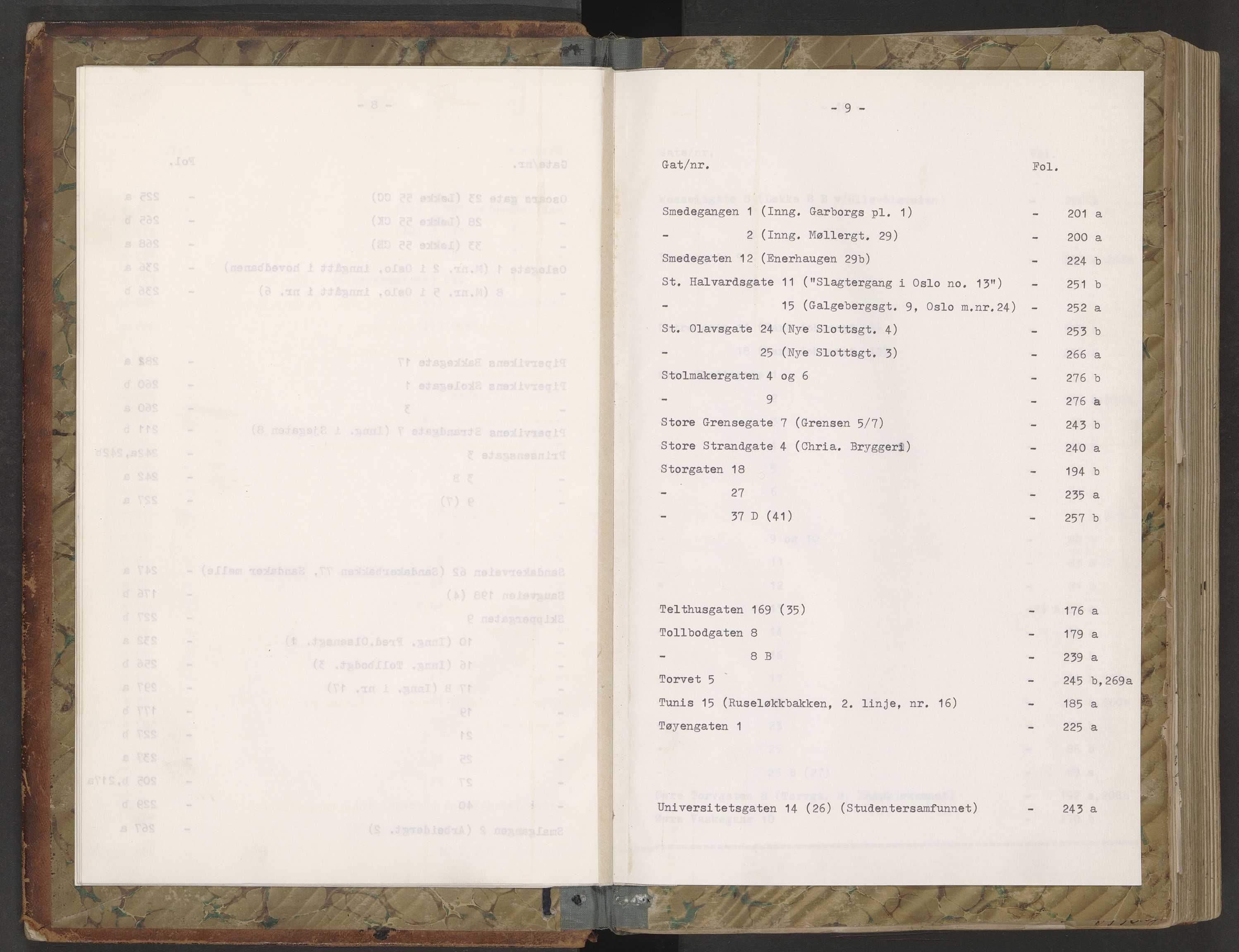 Norges brannkasse, branntakster Oslo, AV/SAO-A-11402/F/Fa/L0034: Branntakstprotokoll, 1856-1862