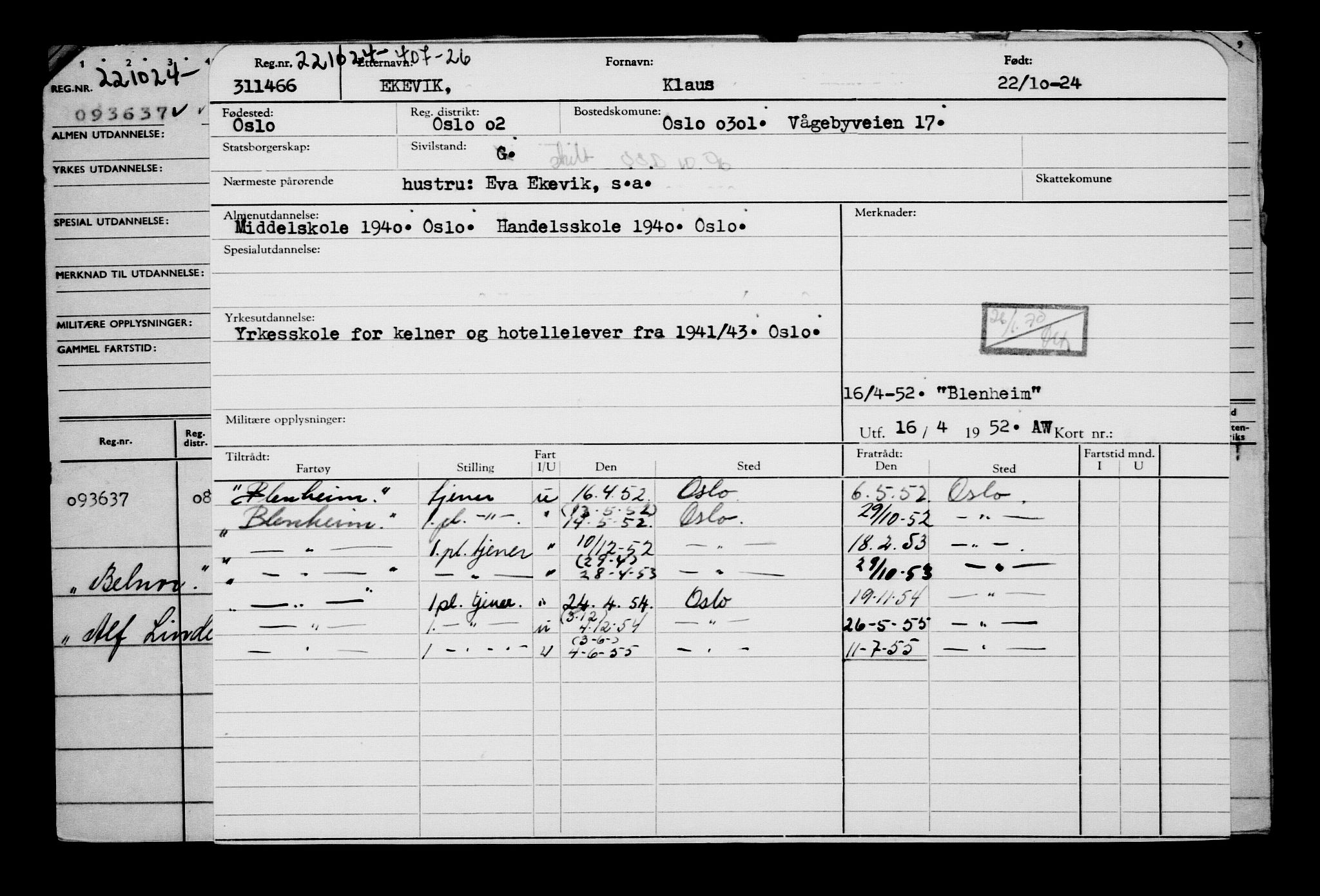 Direktoratet for sjømenn, RA/S-3545/G/Gb/L0237: Hovedkort, 1924, s. 323