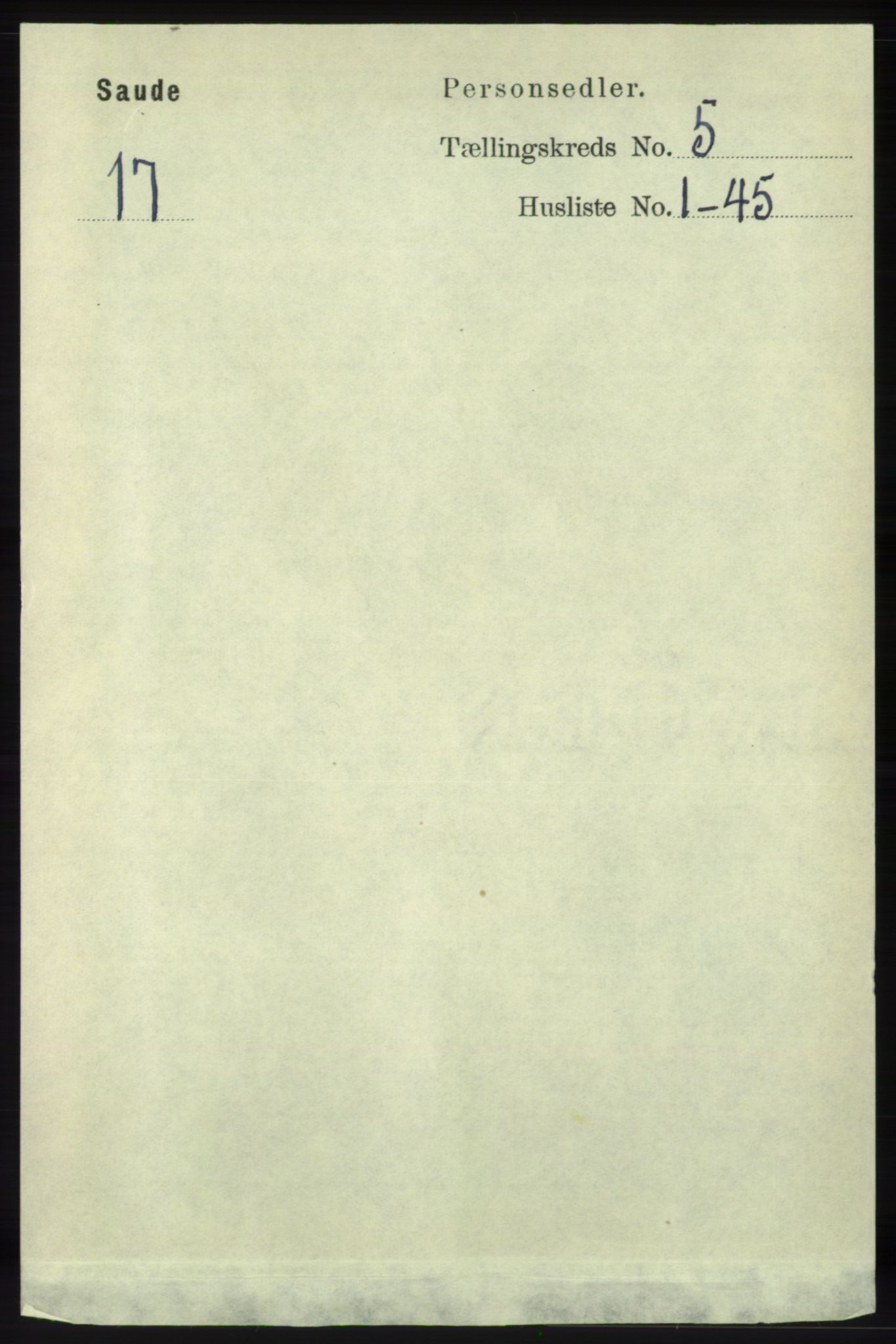RA, Folketelling 1891 for 1135 Sauda herred, 1891, s. 2209