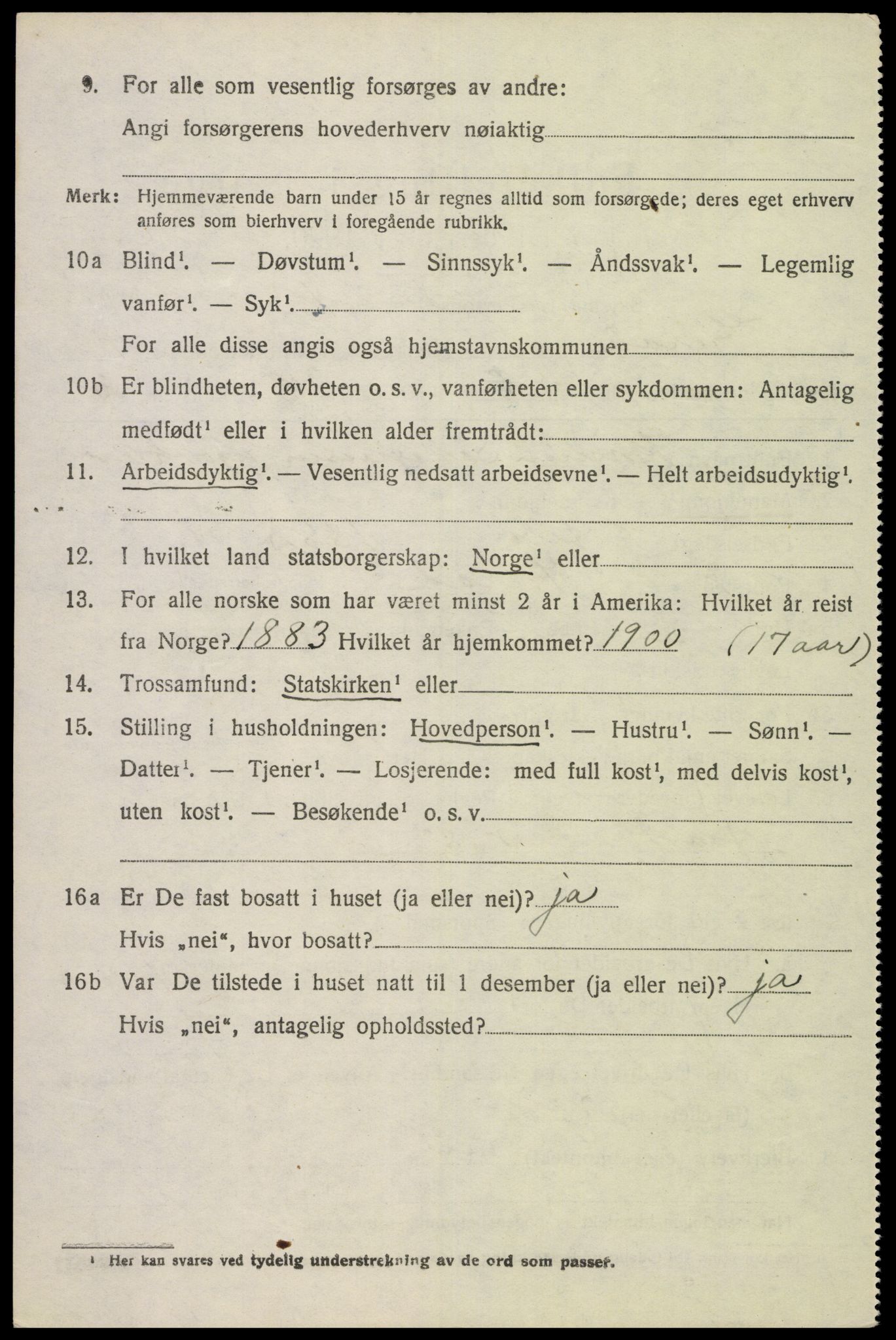 SAK, Folketelling 1920 for 1039 Herad herred, 1920, s. 1765