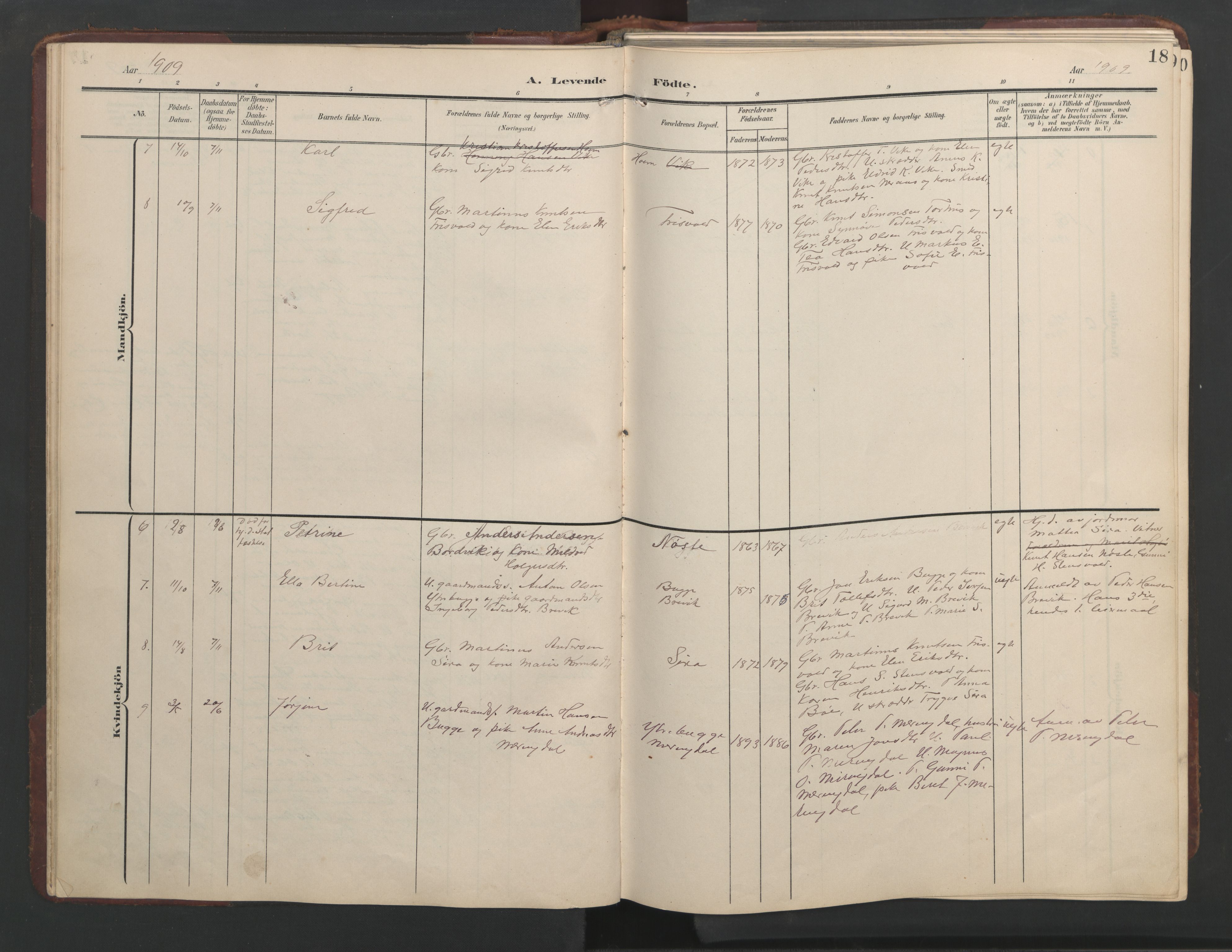 Ministerialprotokoller, klokkerbøker og fødselsregistre - Møre og Romsdal, SAT/A-1454/552/L0639: Klokkerbok nr. 552C02, 1903-1960, s. 18