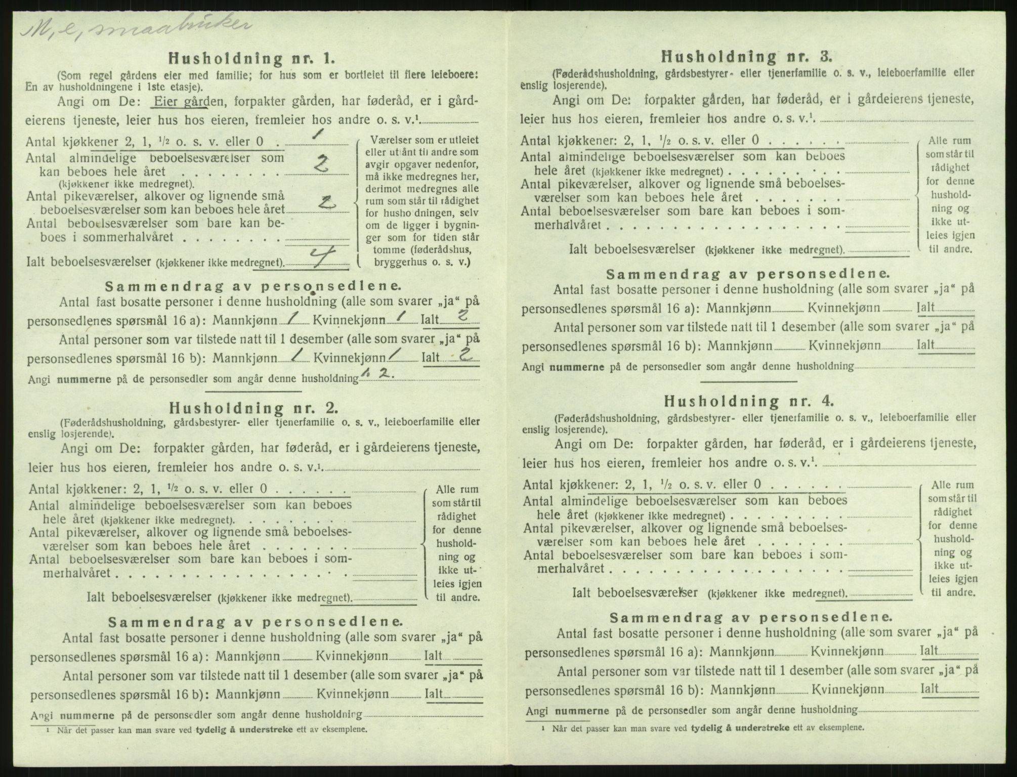 SAK, Folketelling 1920 for 0914 Holt herred, 1920, s. 1157