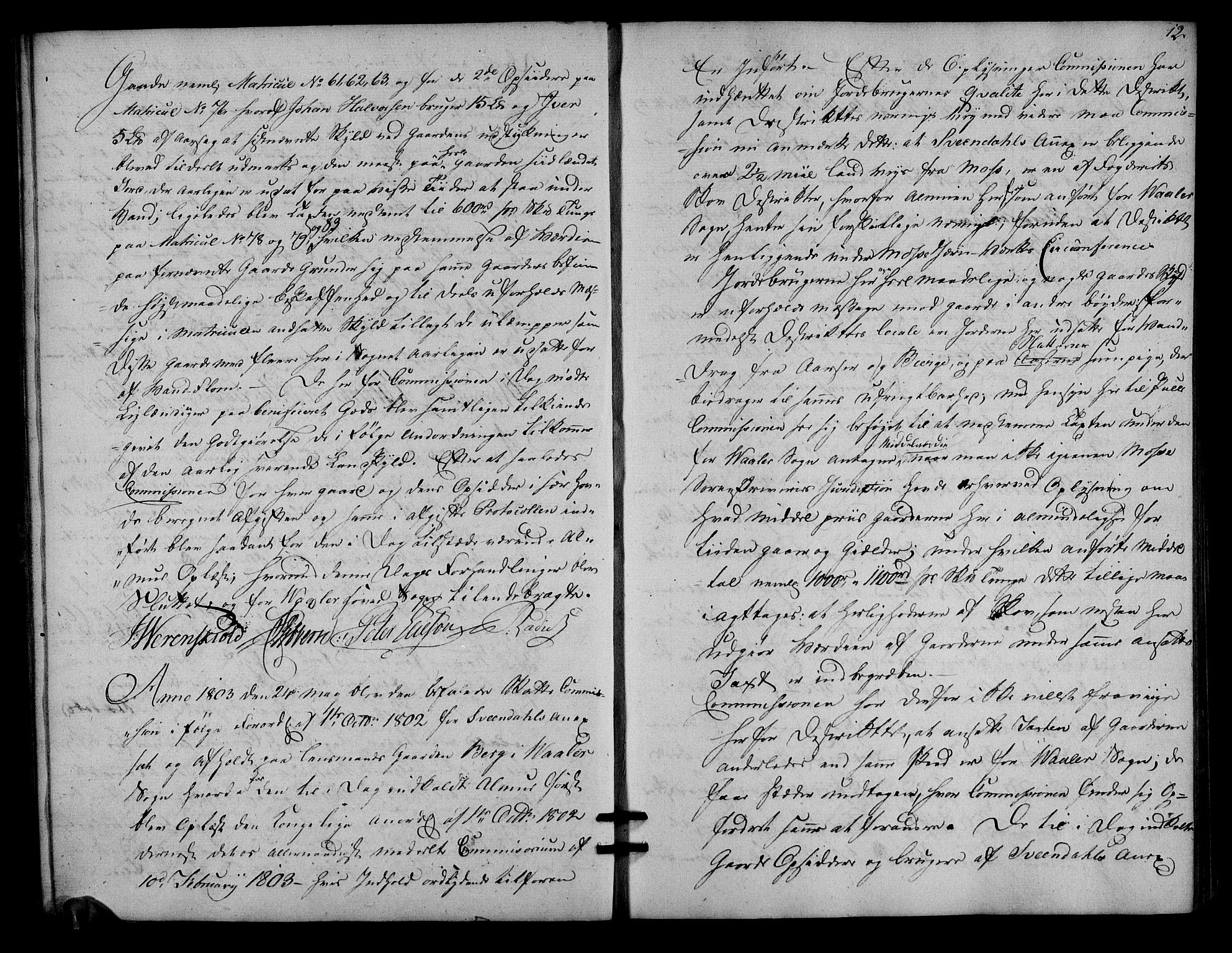 Rentekammeret inntil 1814, Realistisk ordnet avdeling, AV/RA-EA-4070/N/Ne/Nea/L0007: Moss, Tune og Veme fogderi. Deliberasjonsprotokoll, 1803, s. 12