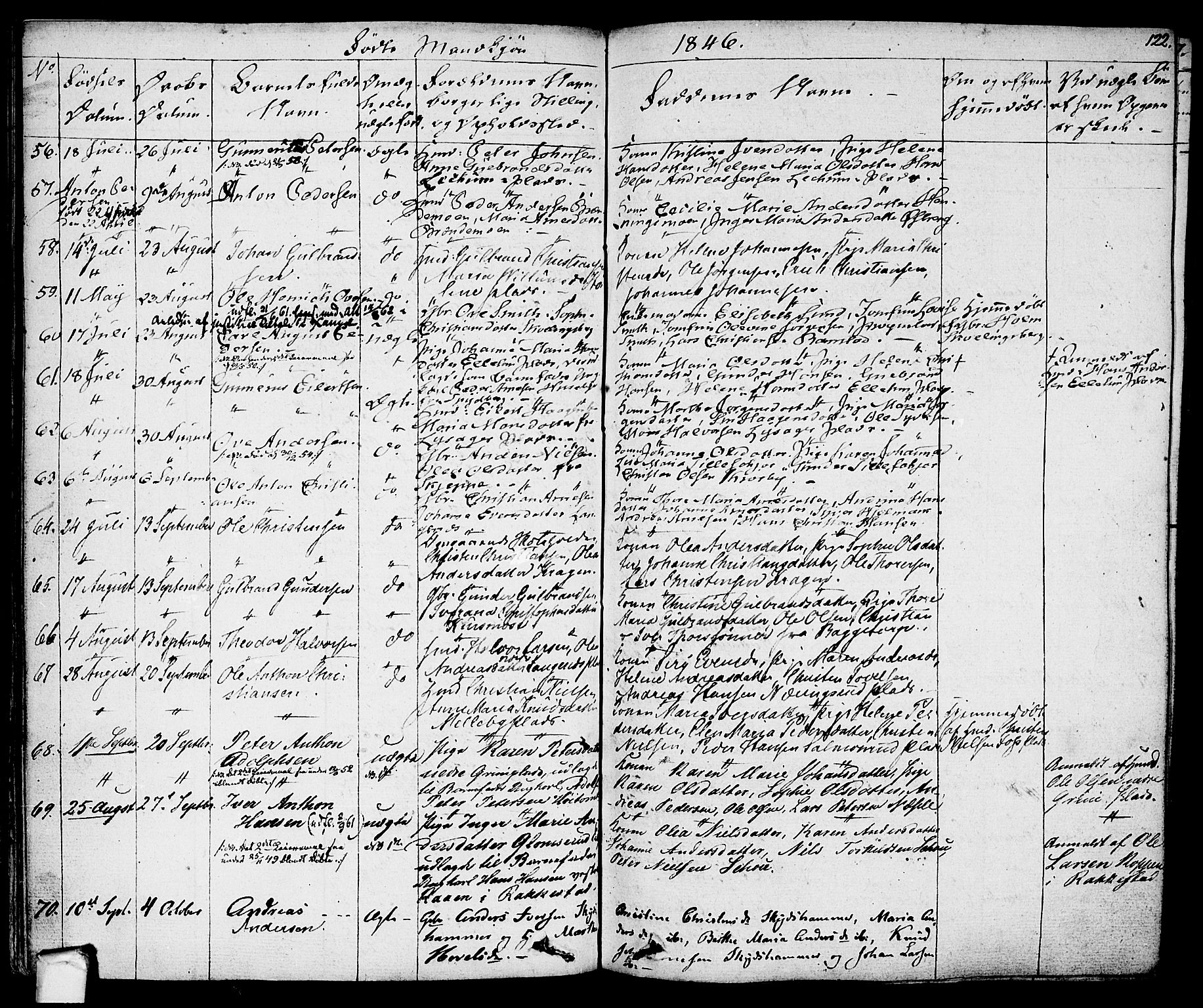 Eidsberg prestekontor Kirkebøker, AV/SAO-A-10905/F/Fa/L0008: Ministerialbok nr. I 8, 1832-1848, s. 122