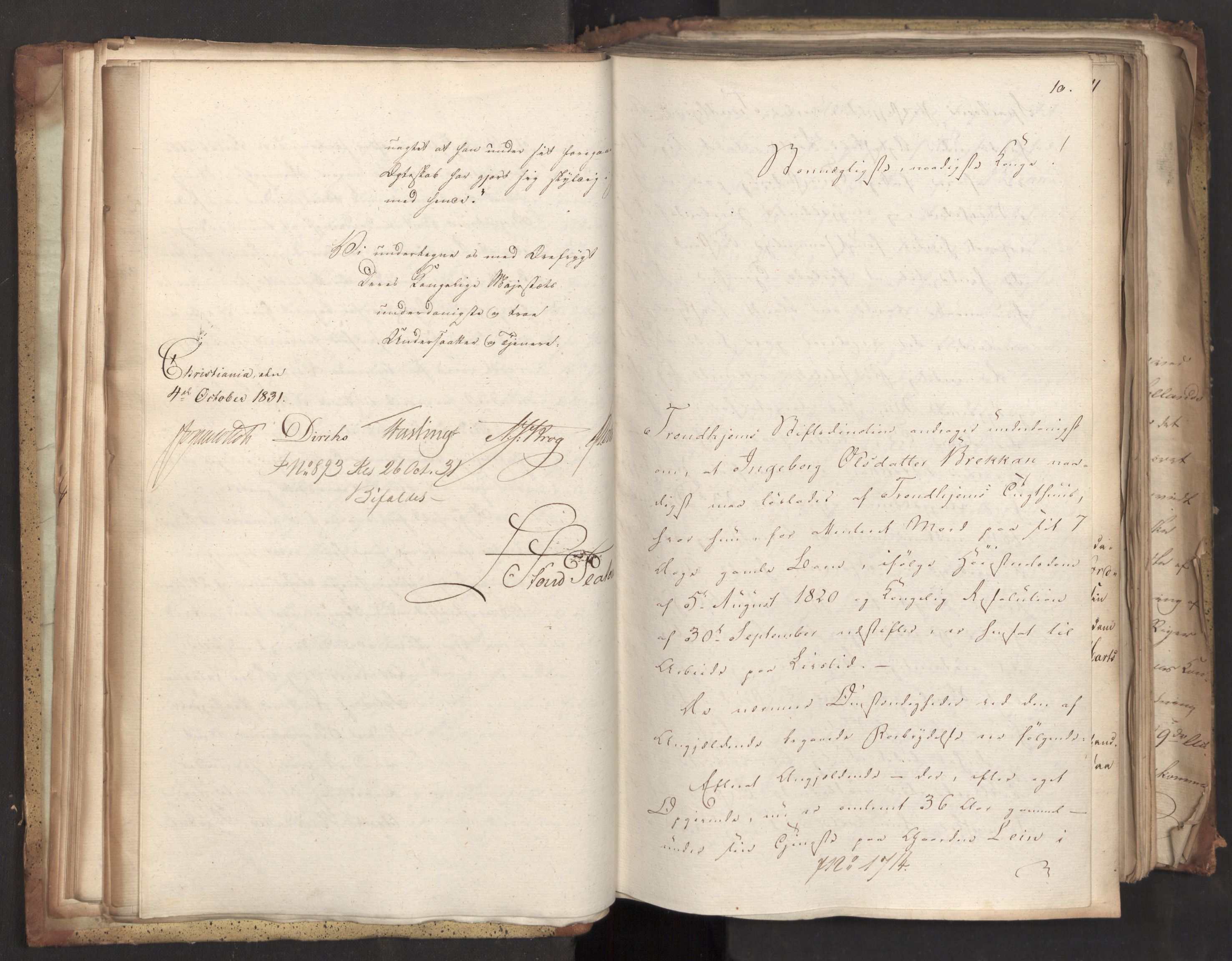 Statsrådsavdelingen i Stockholm, AV/RA-S-1003/D/Da/L0074: Regjeringsinnstillinger nr. 1700-1839, 1831, s. 40