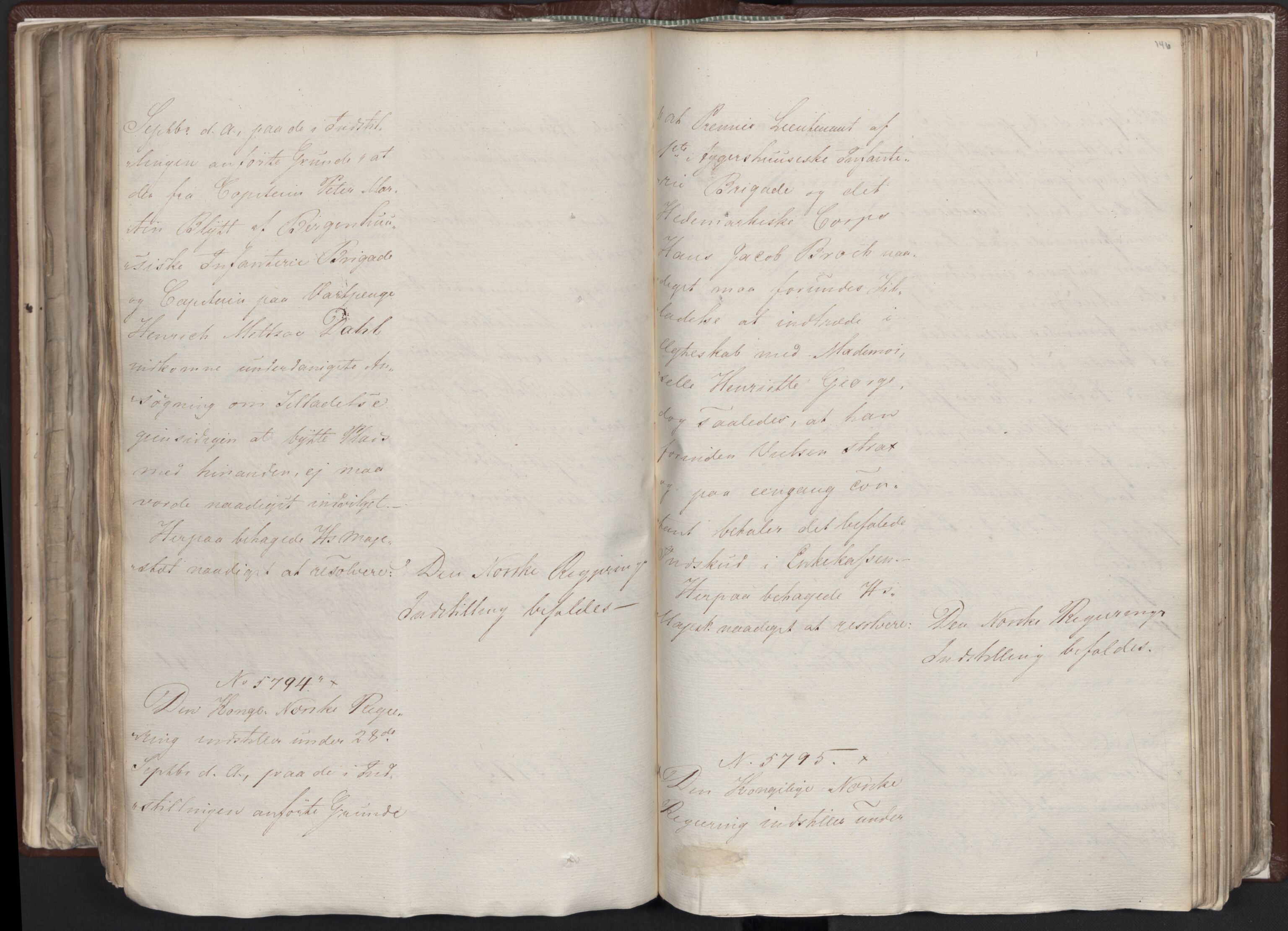 Statsrådssekretariatet, AV/RA-S-1001/A/Ab/L0012: Kgl. res. nr. 5679-6008 II, 1821, s. 145b-146a