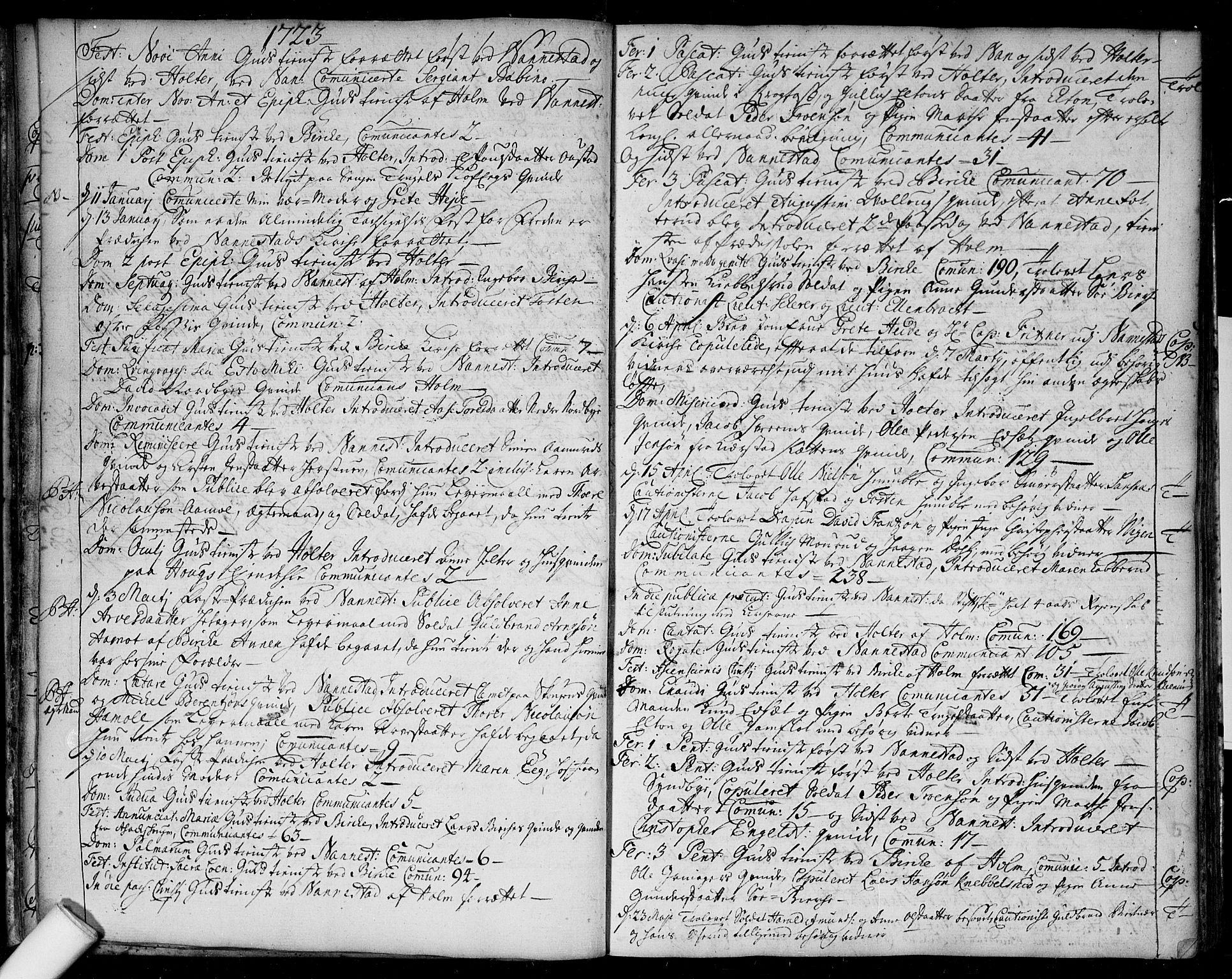 Nannestad prestekontor Kirkebøker, AV/SAO-A-10414a/F/Fa/L0004: Ministerialbok nr. I 4, 1716-1753