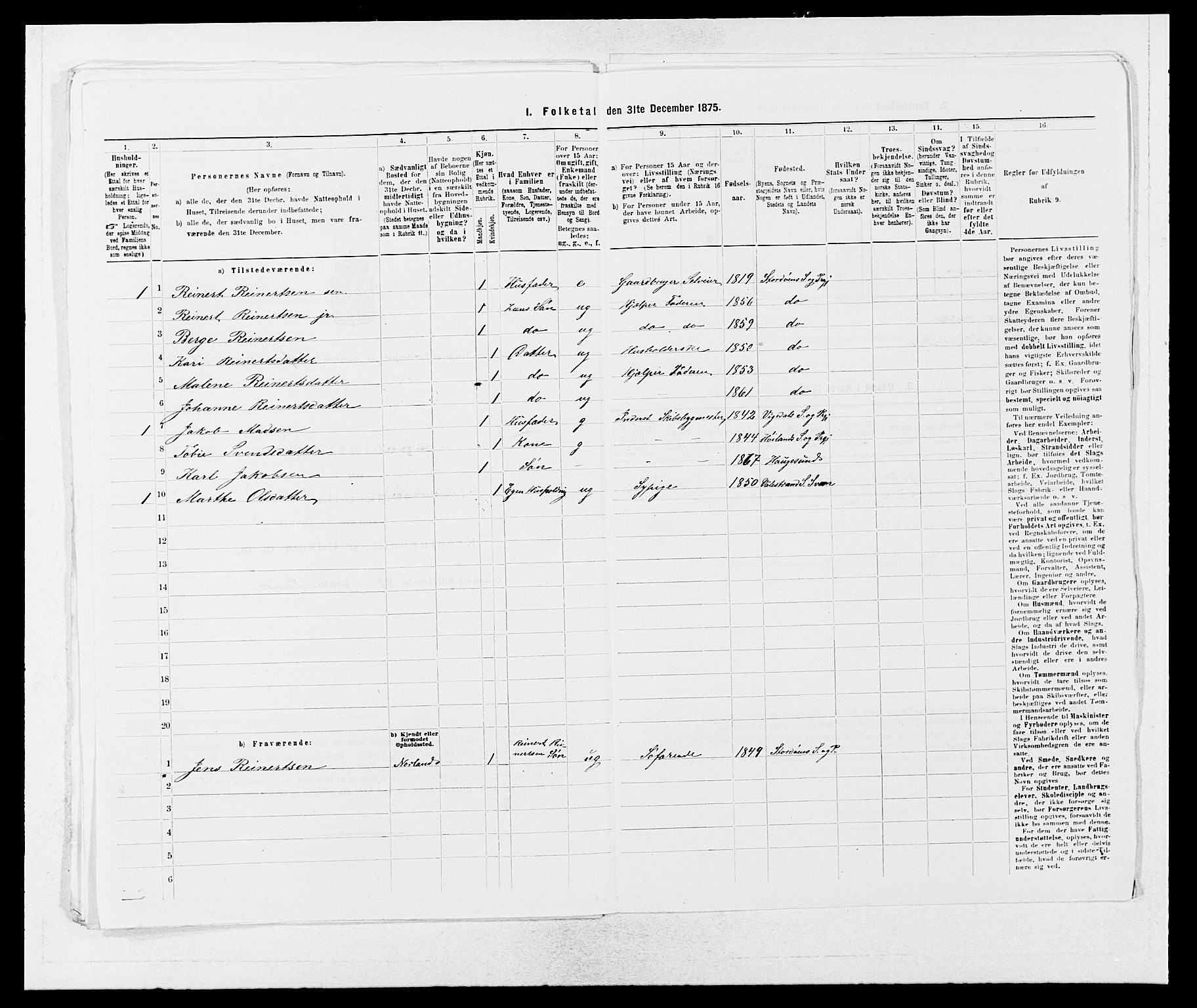 SAB, Folketelling 1875 for 1221P Stord prestegjeld, 1875, s. 414