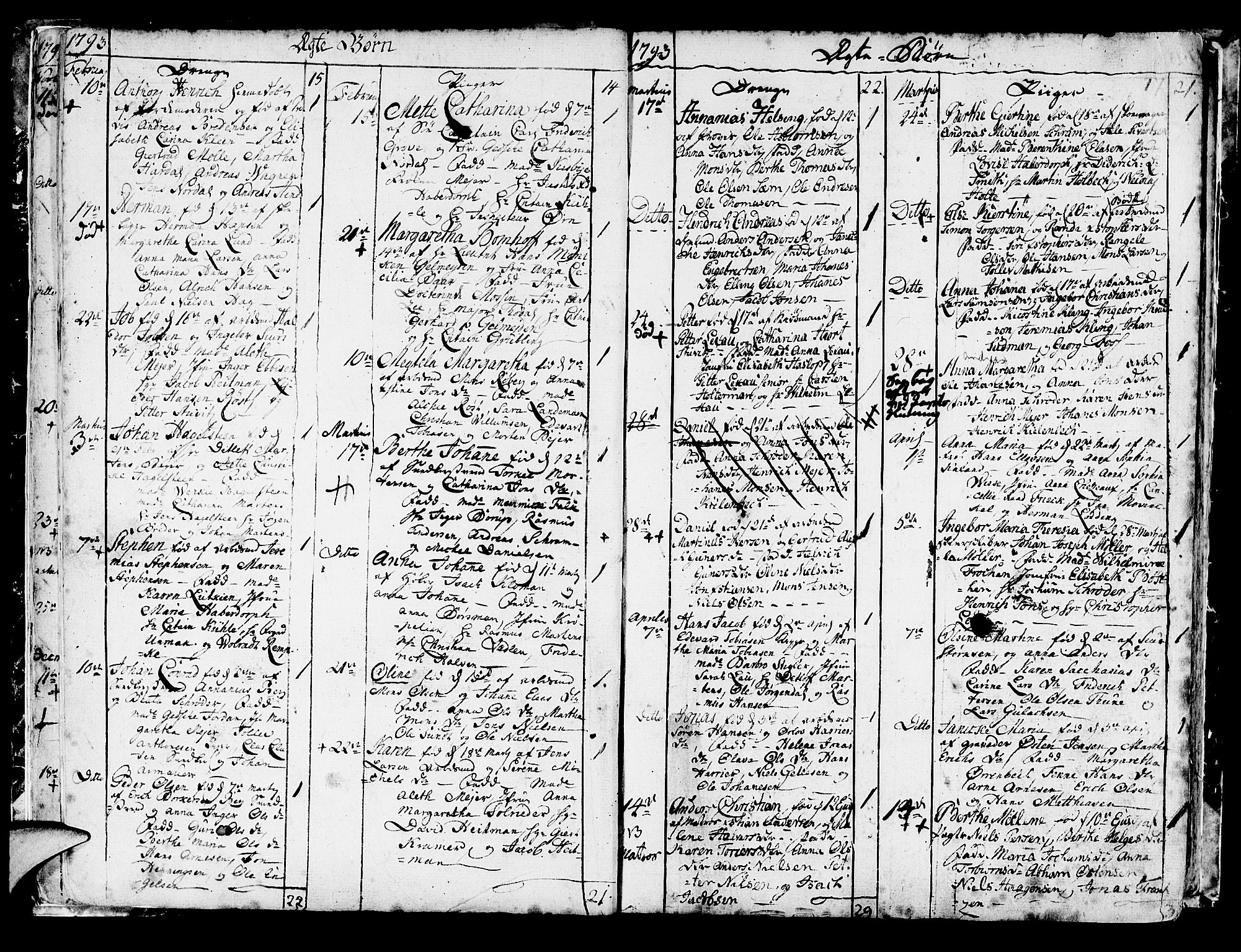 Korskirken sokneprestembete, AV/SAB-A-76101/H/Haa/L0006: Ministerialbok nr. A 6, 1790-1820, s. 17