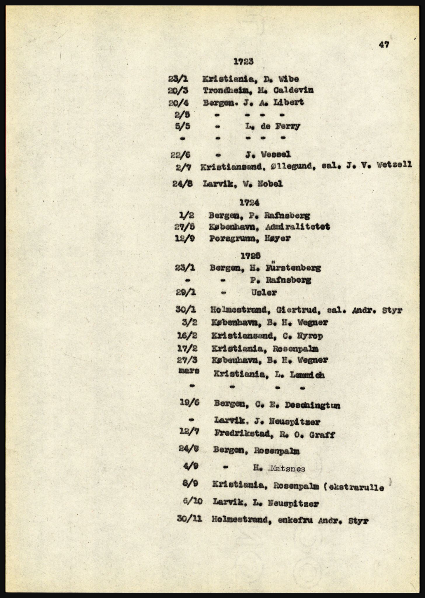 Riksarkivet, Seksjon for eldre arkiv og spesialsamlinger, AV/RA-EA-6797/H/Ha, 1953, s. 47