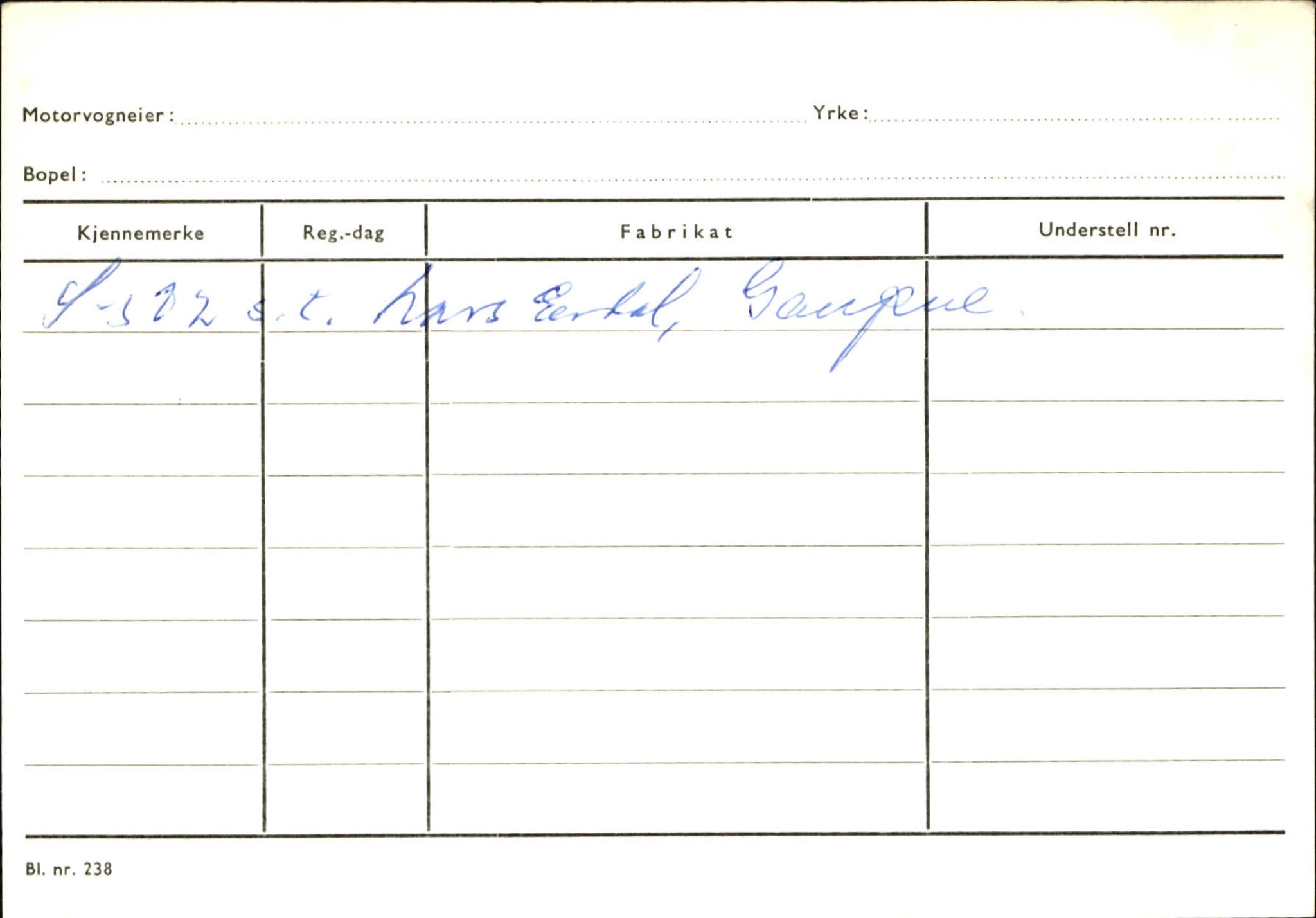 Statens vegvesen, Sogn og Fjordane vegkontor, AV/SAB-A-5301/4/F/L0131: Eigarregister Høyanger P-Å. Stryn S-Å, 1945-1975, s. 499