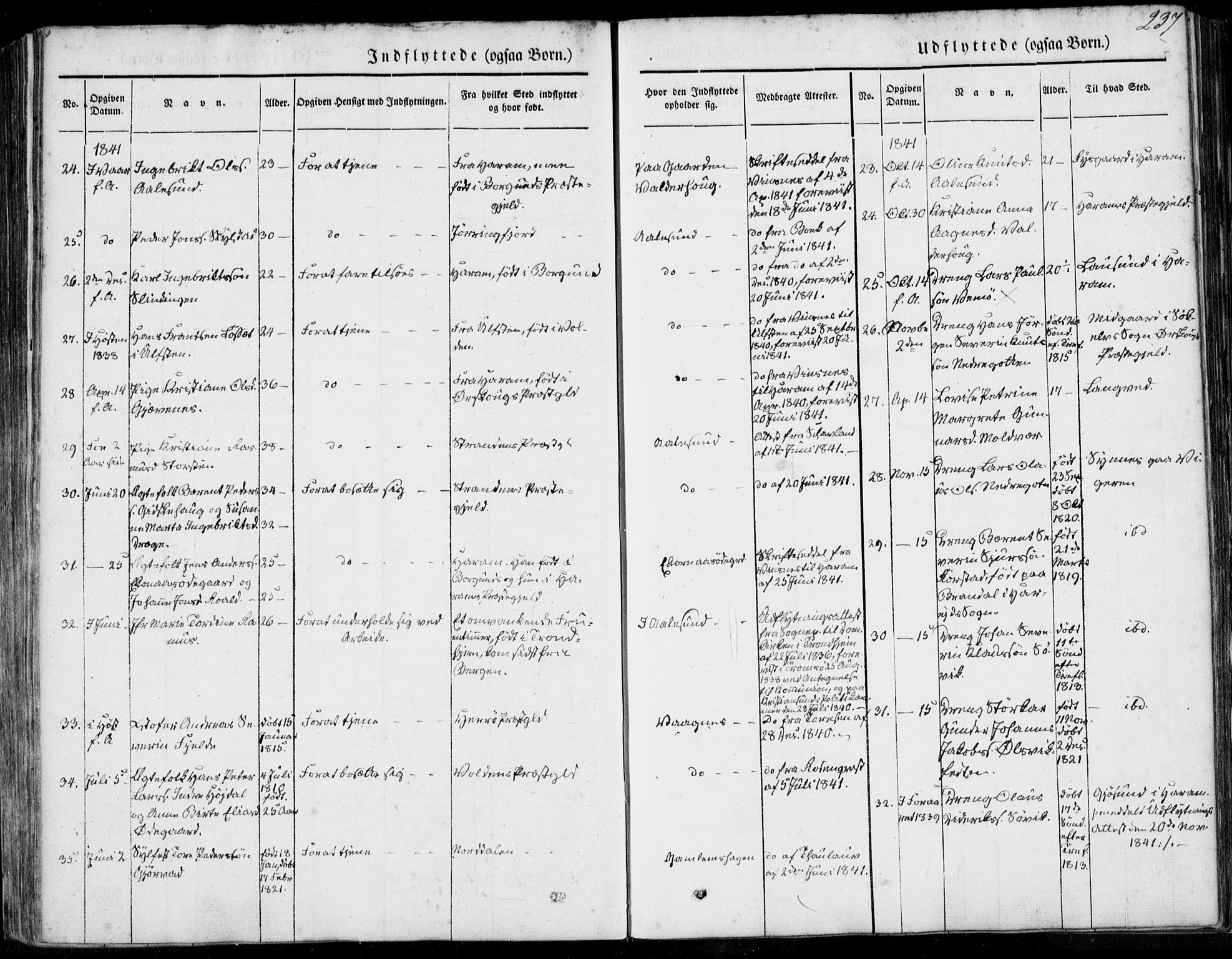 Ministerialprotokoller, klokkerbøker og fødselsregistre - Møre og Romsdal, AV/SAT-A-1454/528/L0396: Ministerialbok nr. 528A07, 1839-1847, s. 237