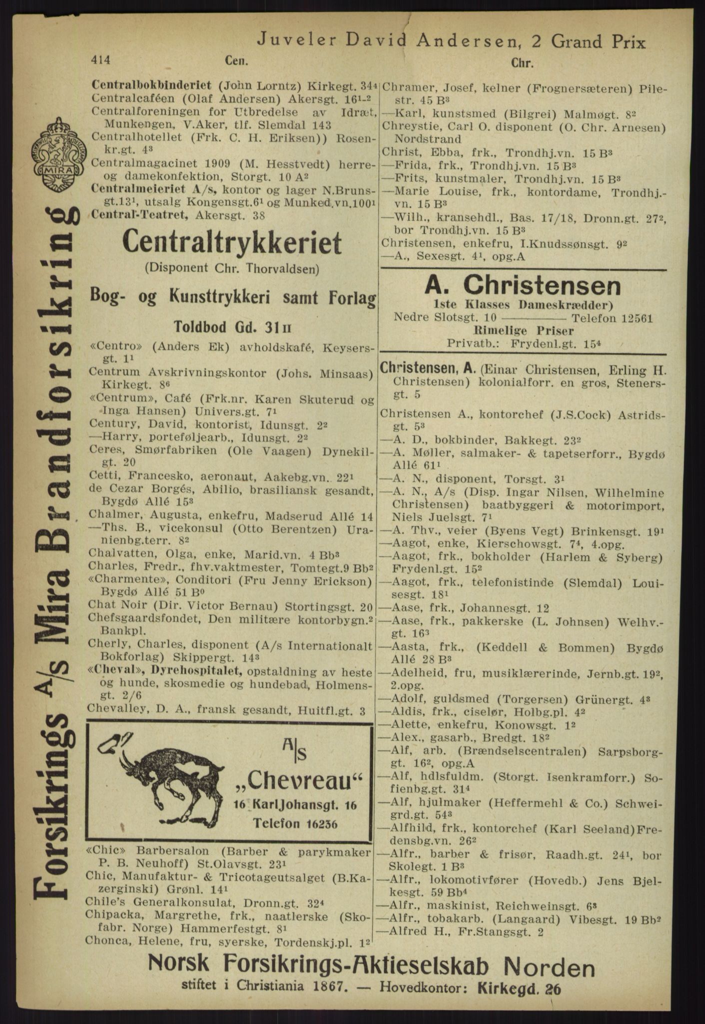 Kristiania/Oslo adressebok, PUBL/-, 1918, s. 439