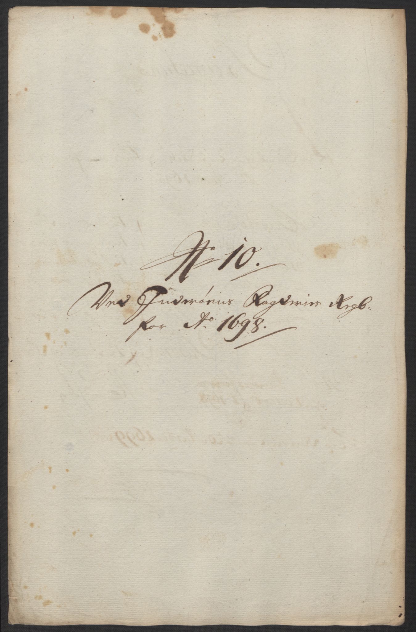 Rentekammeret inntil 1814, Reviderte regnskaper, Fogderegnskap, AV/RA-EA-4092/R63/L4310: Fogderegnskap Inderøy, 1698-1699, s. 180