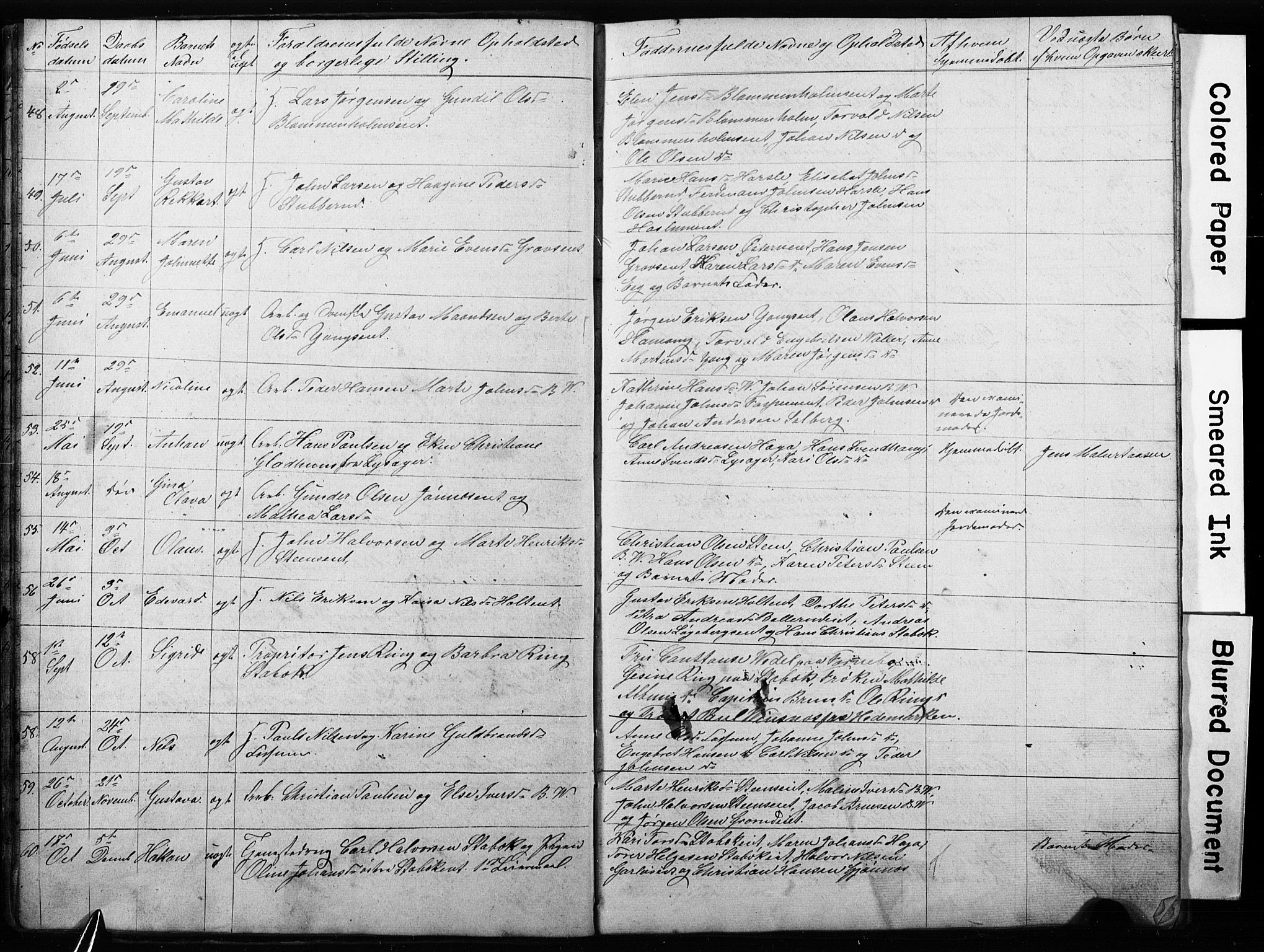 Asker prestekontor Kirkebøker, AV/SAO-A-10256a/G/Gc/L0001: Klokkerbok nr. III 1, 1854-1873