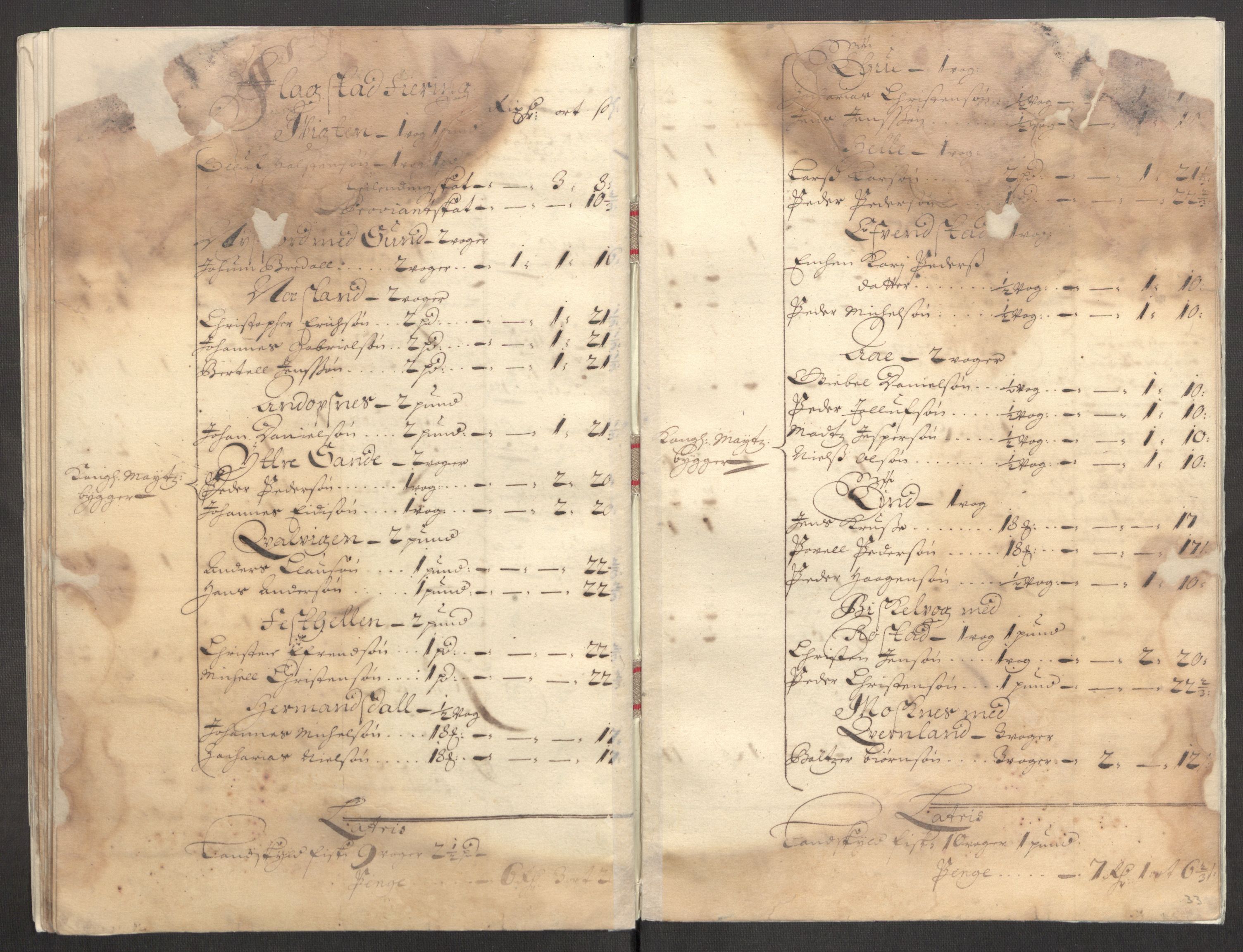 Rentekammeret inntil 1814, Reviderte regnskaper, Fogderegnskap, AV/RA-EA-4092/R67/L4678: Fogderegnskap Vesterålen, Andenes og Lofoten, 1696-1708, s. 407