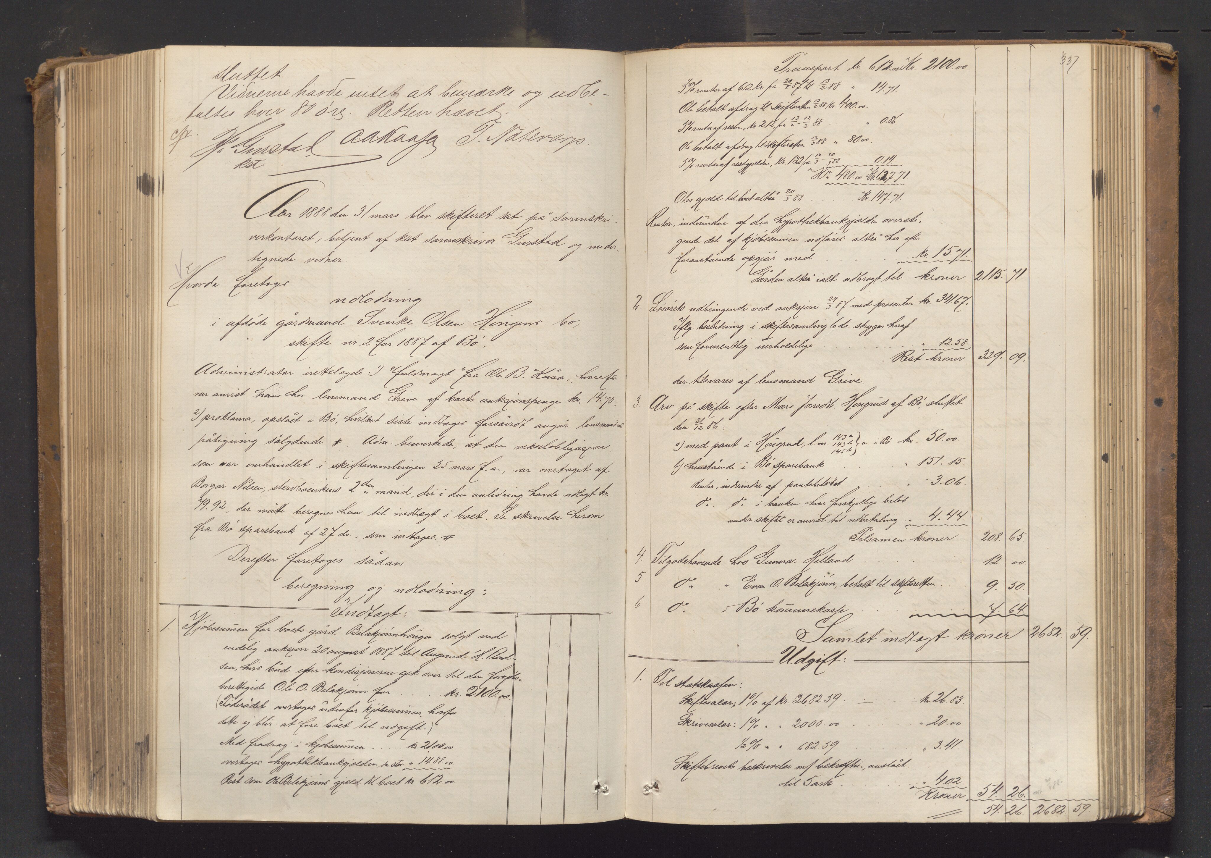 Nedre Telemark sorenskriveri, AV/SAKO-A-135/H/Hb/Hbe/L0003: Skifteutlodningsprotokoll, 1878-1892, s. 336b-337a