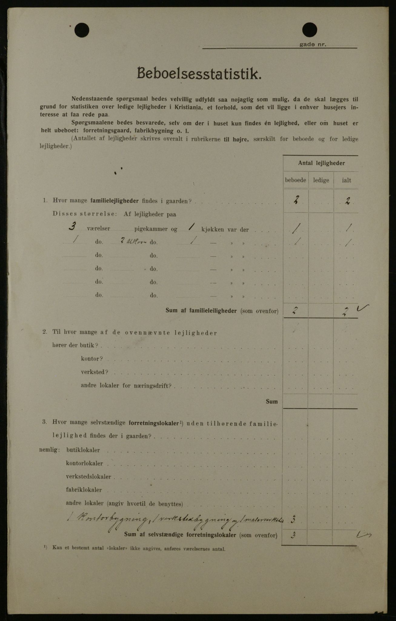 OBA, Kommunal folketelling 1.2.1908 for Kristiania kjøpstad, 1908, s. 1006