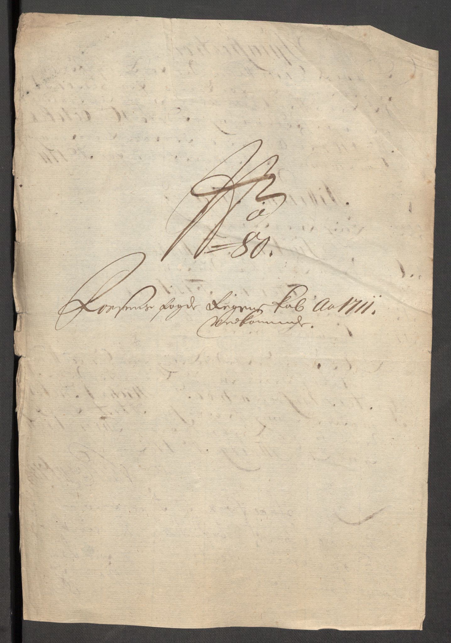 Rentekammeret inntil 1814, Reviderte regnskaper, Fogderegnskap, AV/RA-EA-4092/R57/L3860: Fogderegnskap Fosen, 1711, s. 221