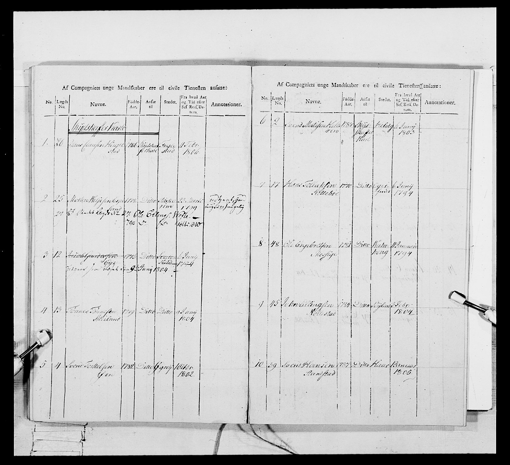 Generalitets- og kommissariatskollegiet, Det kongelige norske kommissariatskollegium, AV/RA-EA-5420/E/Eh/L0111: Vesterlenske nasjonale infanteriregiment, 1810, s. 542