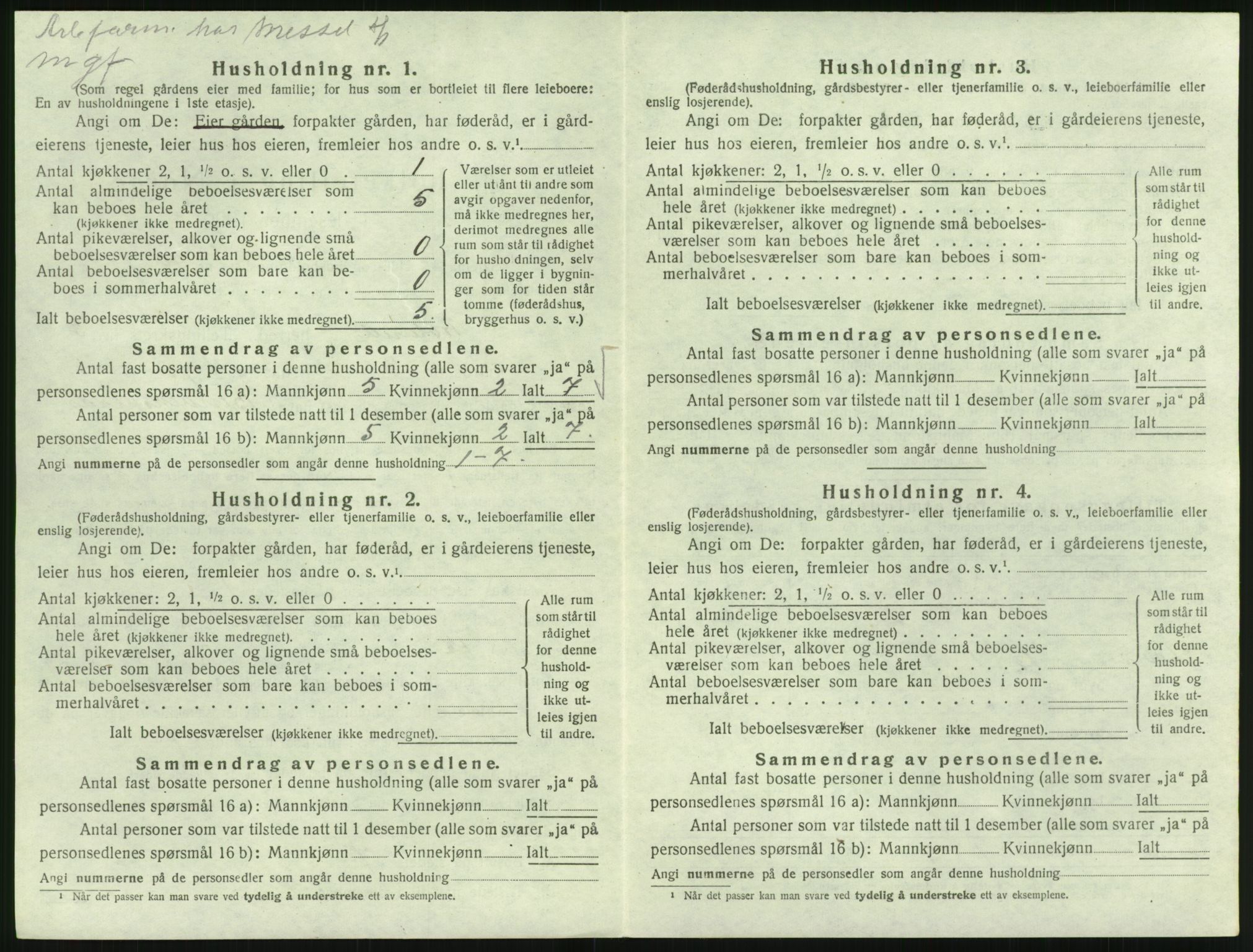 SAK, Folketelling 1920 for 0919 Froland herred, 1920, s. 418