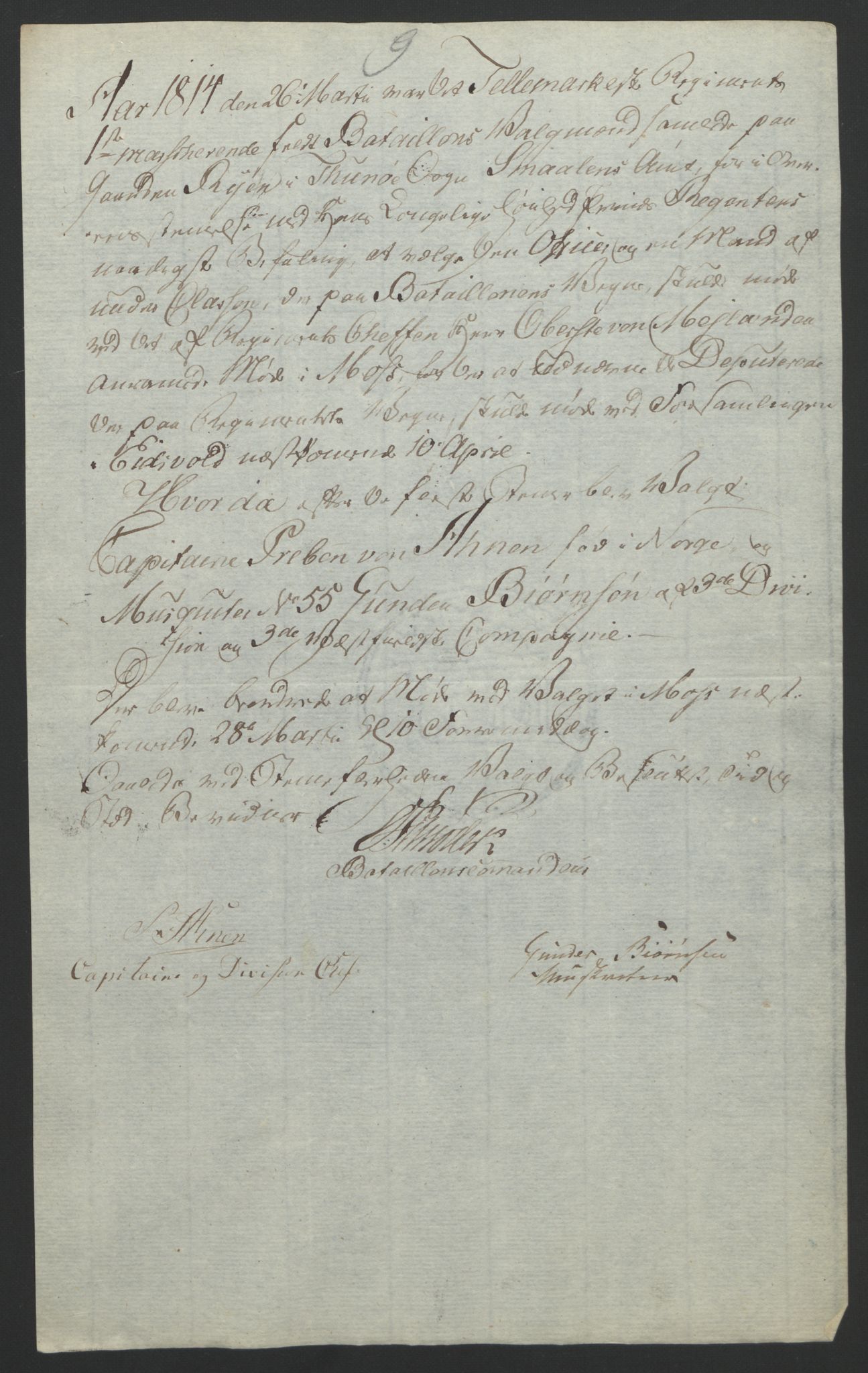 Statsrådssekretariatet, AV/RA-S-1001/D/Db/L0007: Fullmakter for Eidsvollsrepresentantene i 1814. , 1814, s. 113