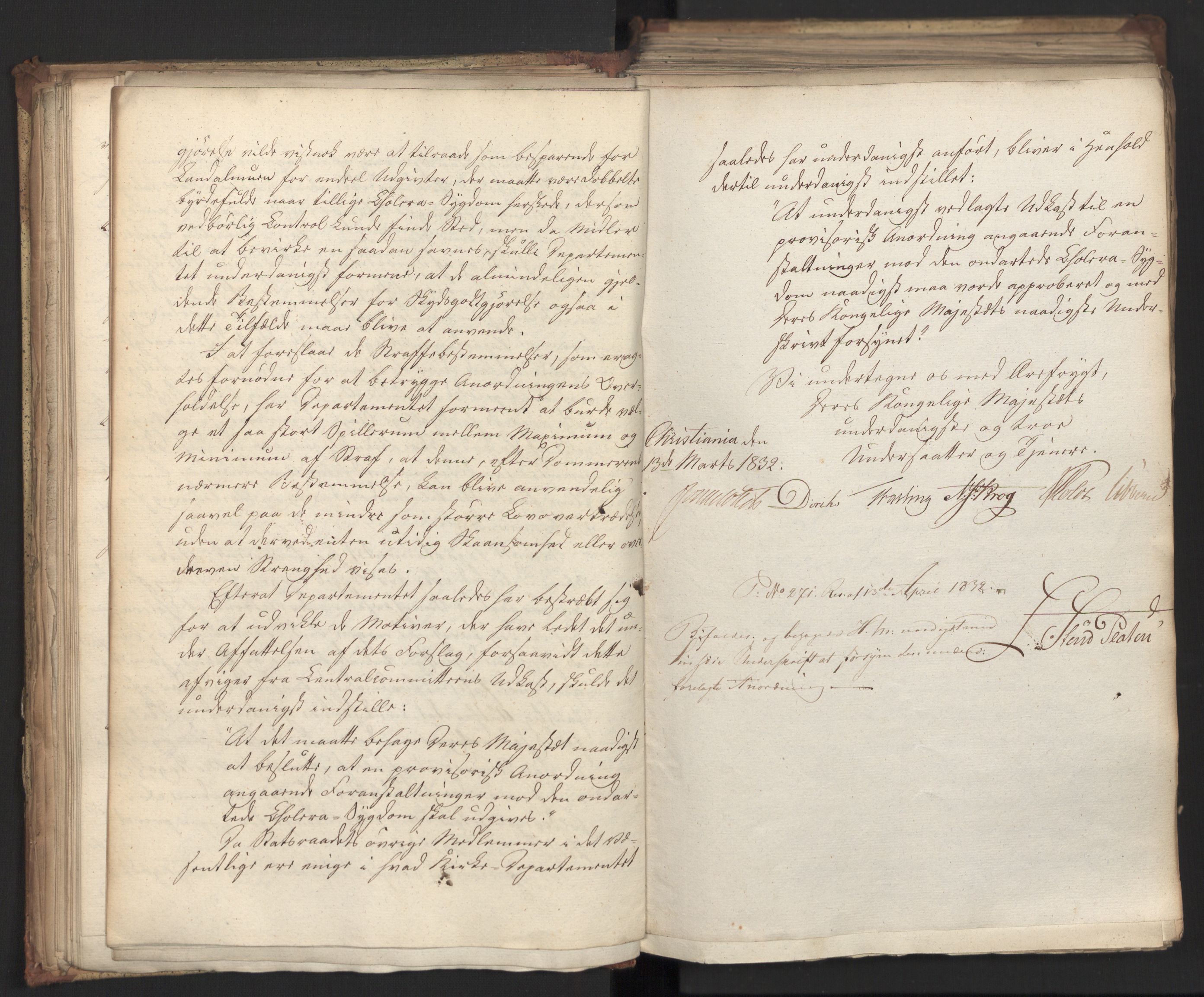 Statsrådsavdelingen i Stockholm, AV/RA-S-1003/D/Da/L0077: Regjeringsinnstillinger nr. 2100-2259, 1832, s. 86