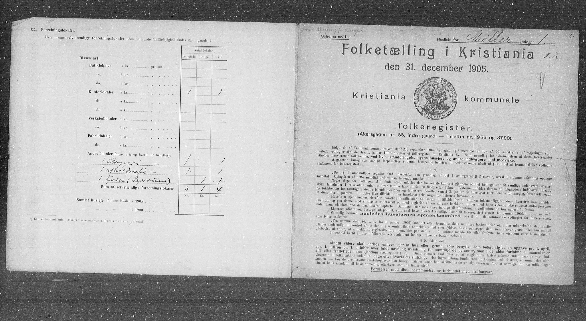 OBA, Kommunal folketelling 31.12.1905 for Kristiania kjøpstad, 1905, s. 35882