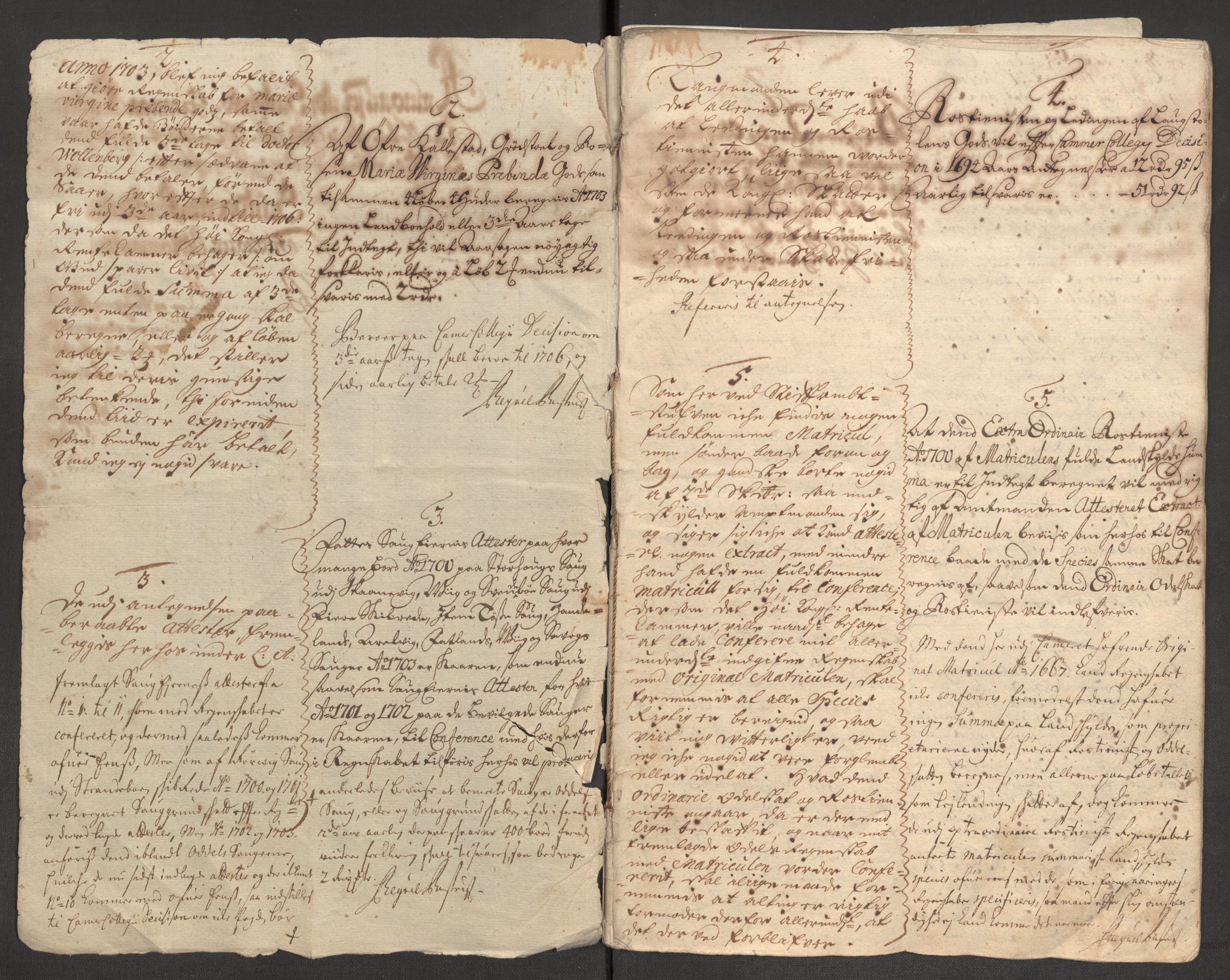 Rentekammeret inntil 1814, Reviderte regnskaper, Fogderegnskap, RA/EA-4092/R48/L2981: Fogderegnskap Sunnhordland og Hardanger, 1703, s. 263