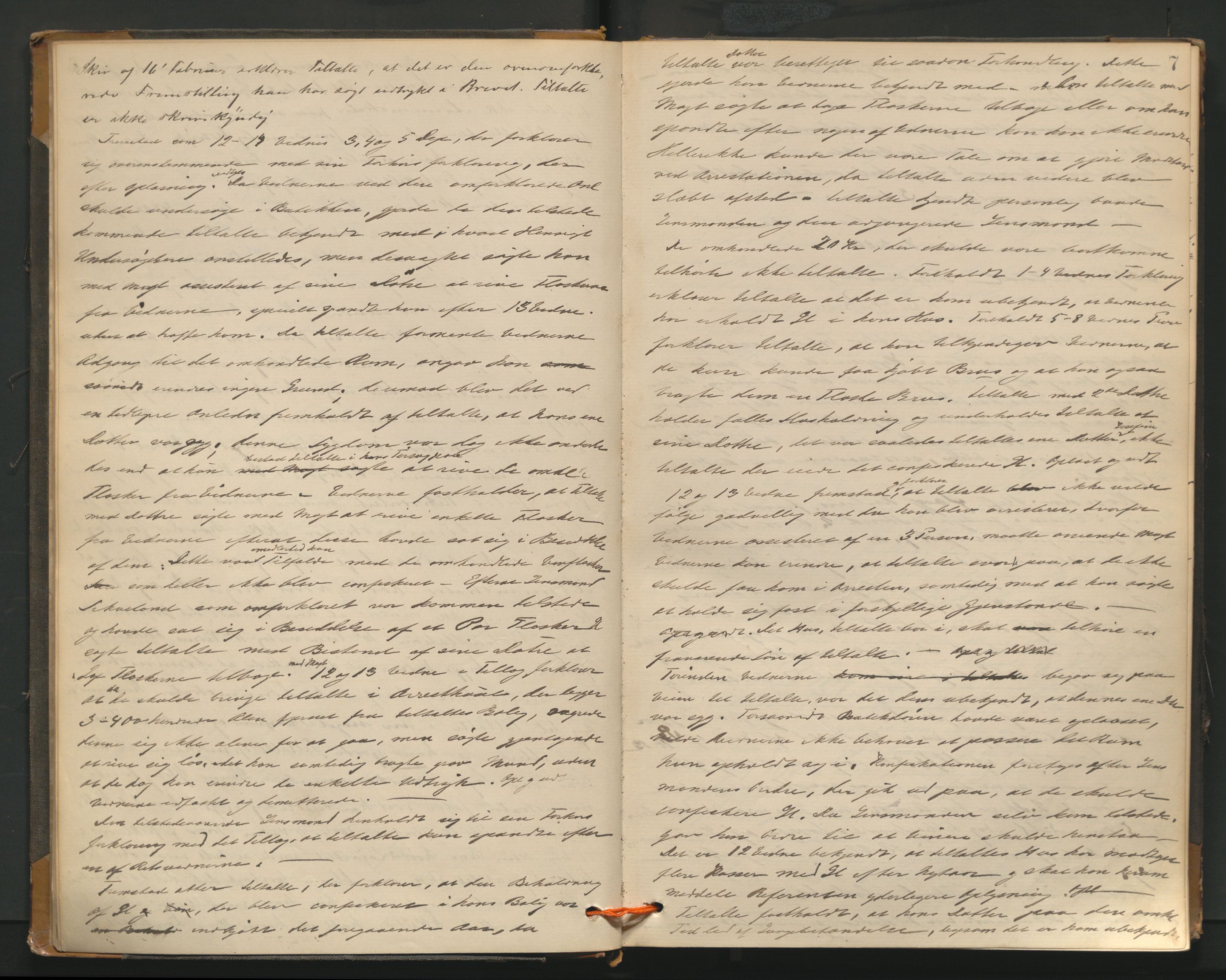 Haugesund tingrett, AV/SAST-A-101415/01/V/VB/VBd/L0001: Ekstrarettsprotokoll, 1883, s. 7