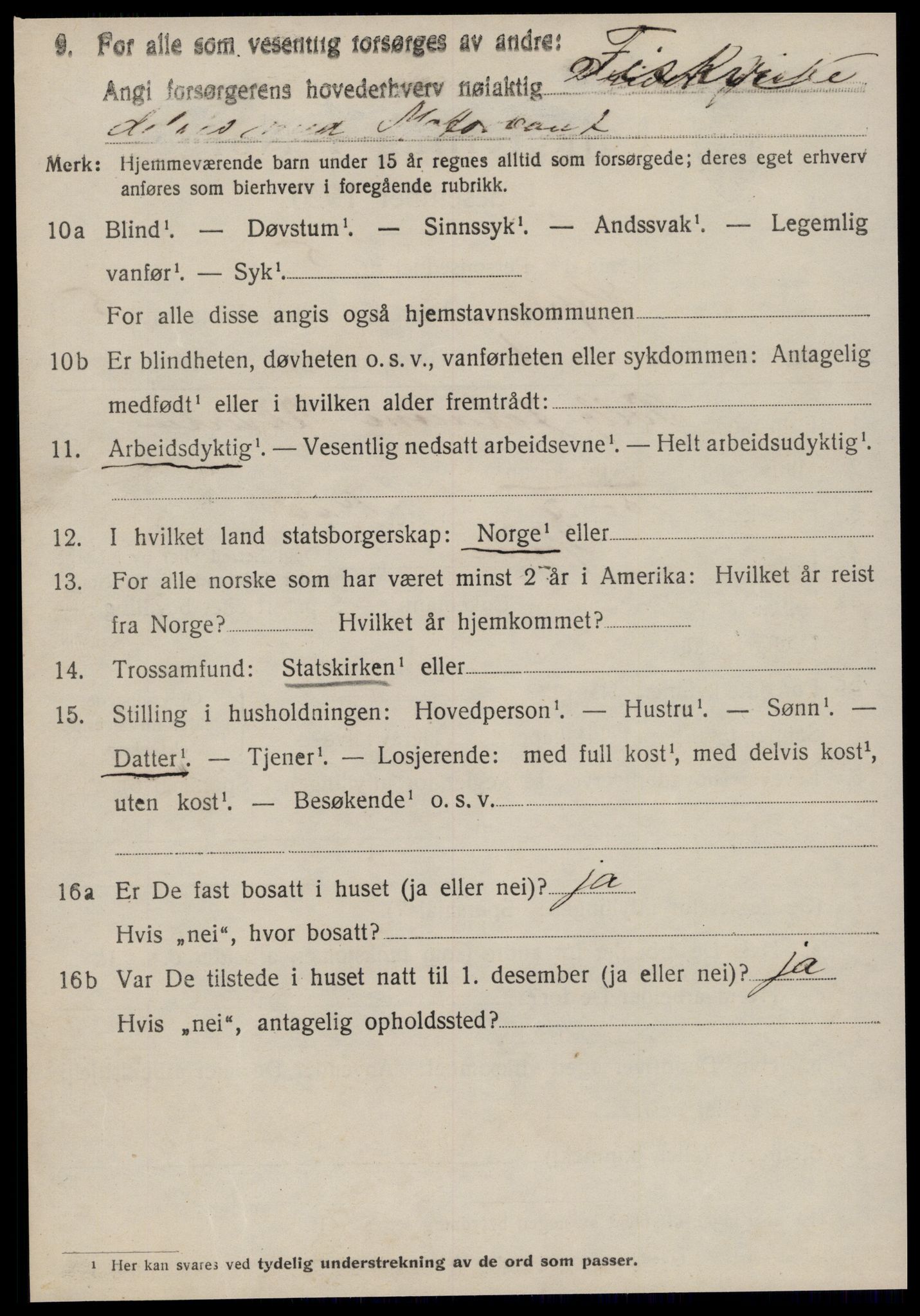 SAT, Folketelling 1920 for 1575 Hopen herred, 1920, s. 2361