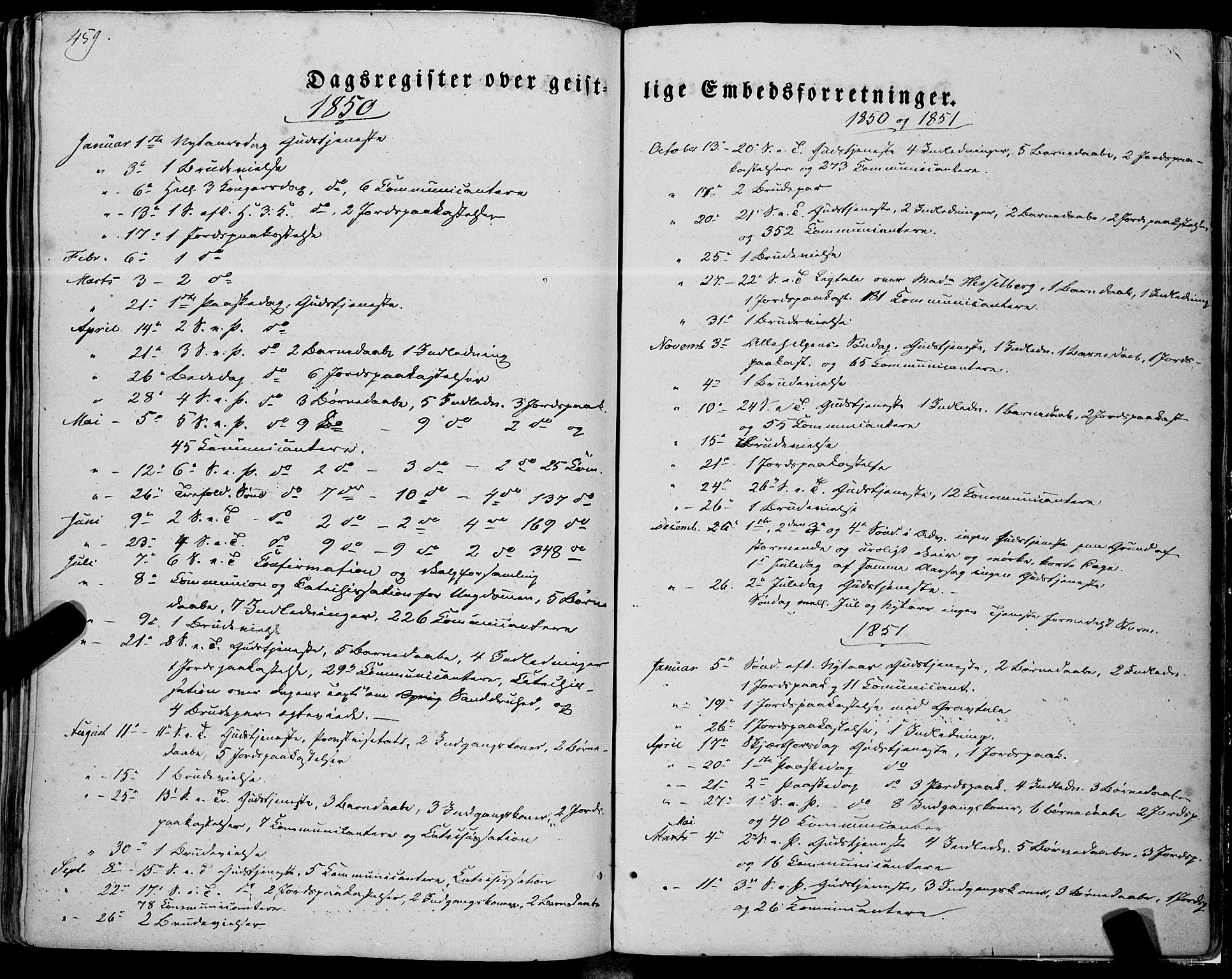 Ministerialprotokoller, klokkerbøker og fødselsregistre - Nordland, SAT/A-1459/805/L0097: Ministerialbok nr. 805A04, 1837-1861, s. 459