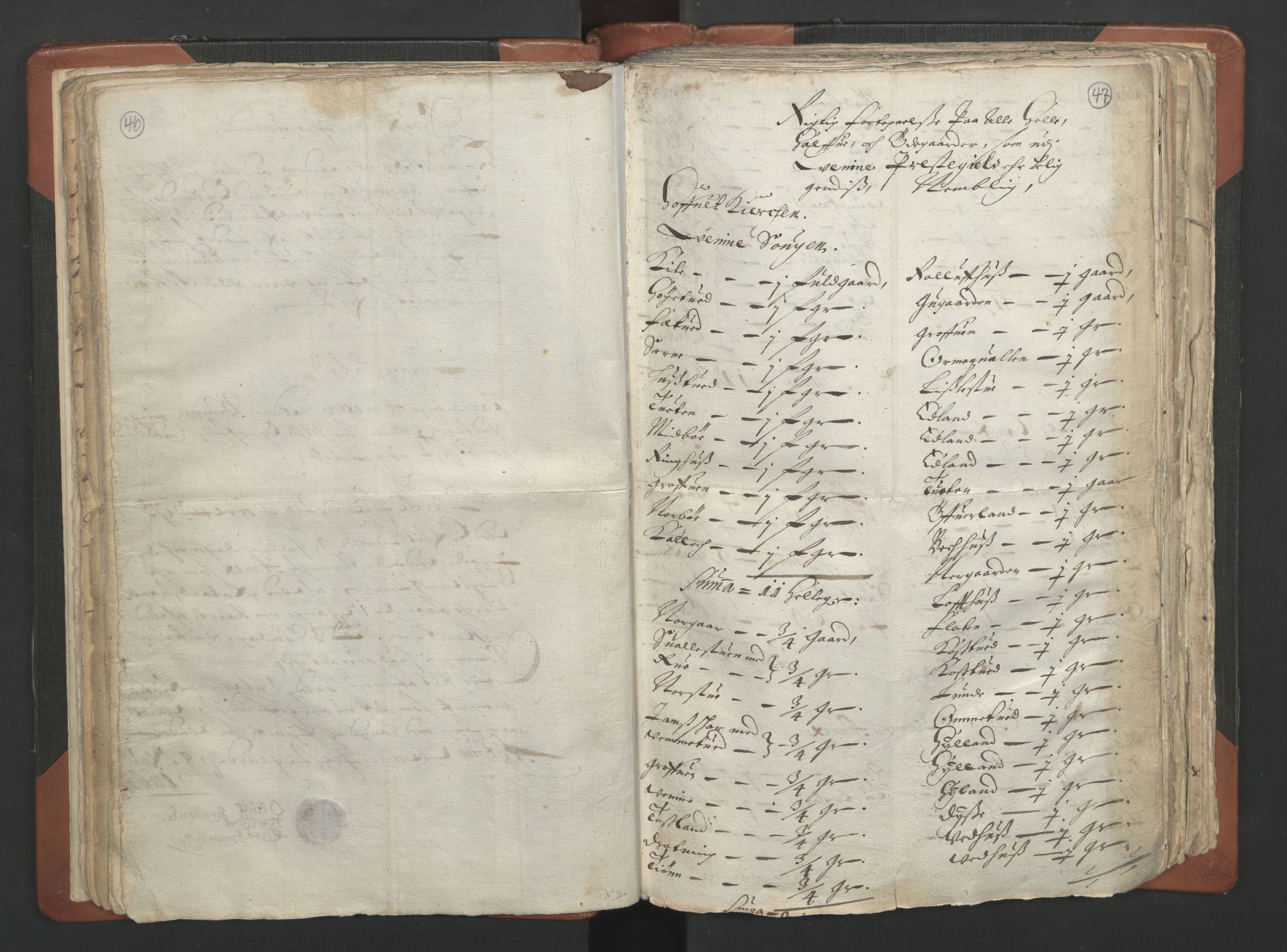 RA, Sogneprestenes manntall 1664-1666, nr. 12: Øvre Telemark prosti, Nedre Telemark prosti og Bamble prosti, 1664-1666, s. 46-47