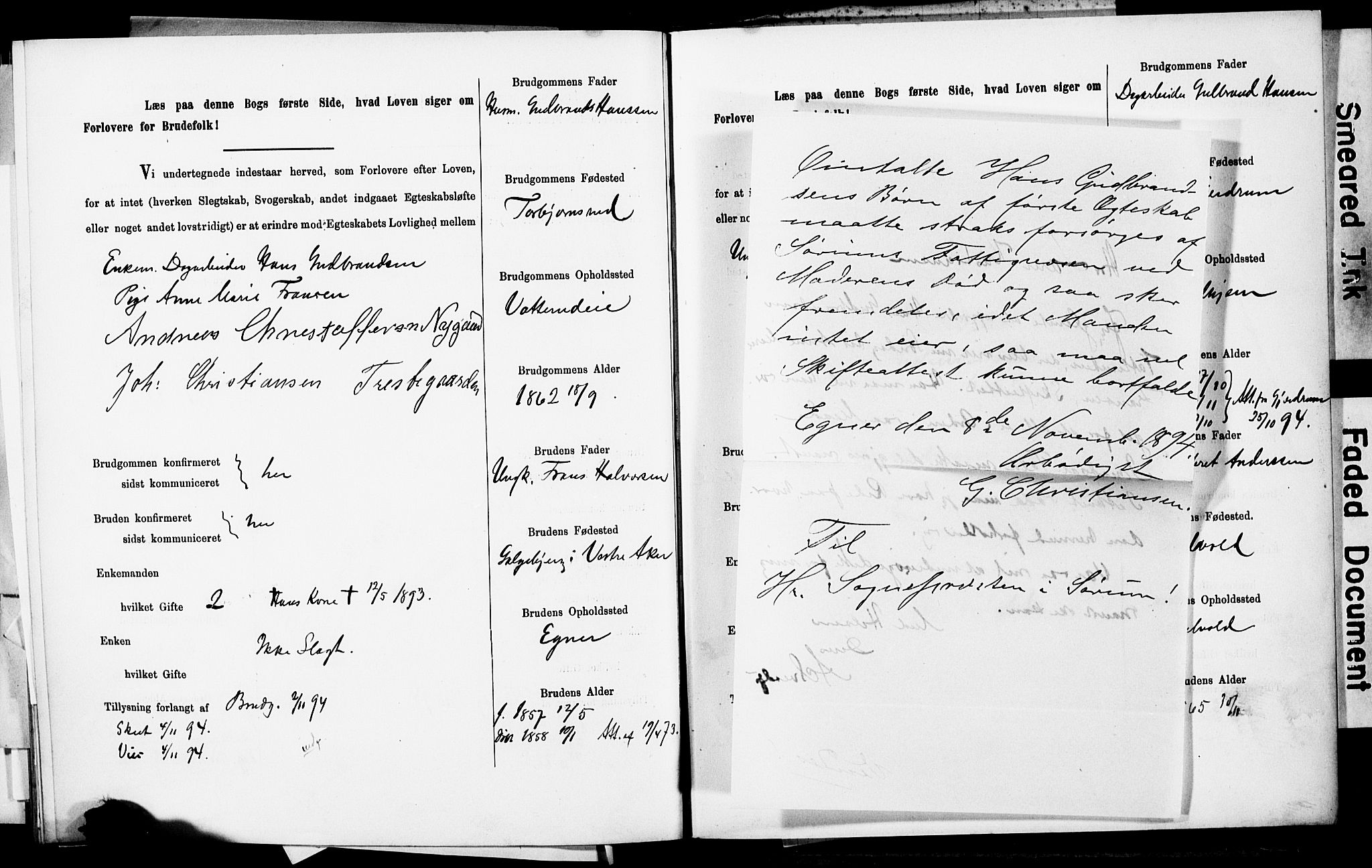Sørum prestekontor Kirkebøker, AV/SAO-A-10303/H/Ha/L0001: Lysningsprotokoll nr. 1, 1887-1890