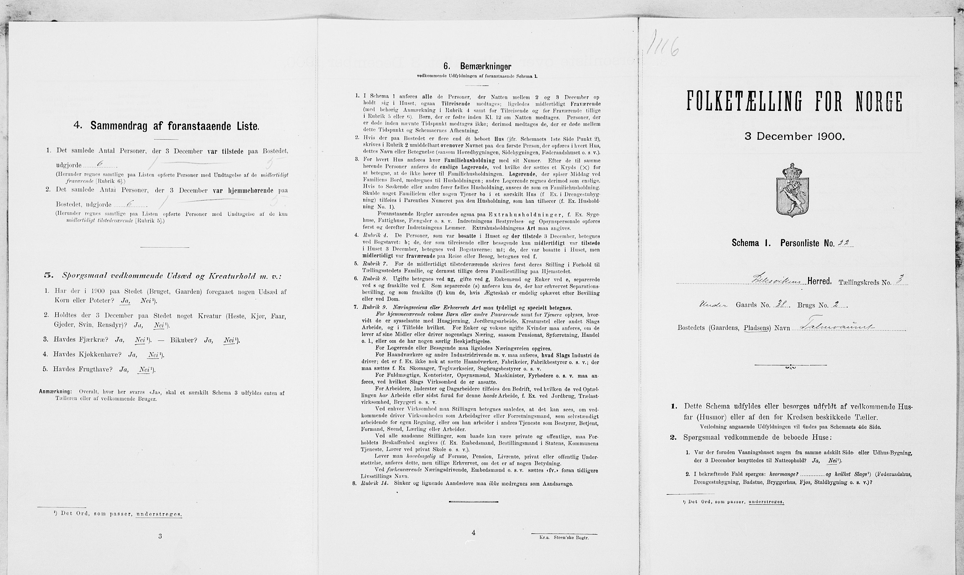 SAT, Folketelling 1900 for 1718 Leksvik herred, 1900, s. 382