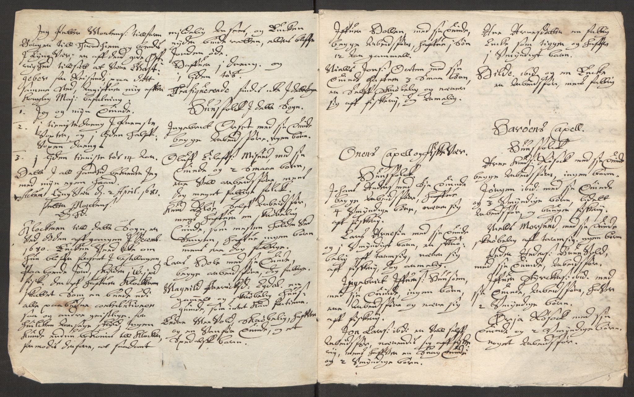 Rentekammeret inntil 1814, Reviderte regnskaper, Stiftamtstueregnskaper, Trondheim stiftamt og Nordland amt, AV/RA-EA-6044/R/Rf/L0065: Trondheim stiftamt, 1681