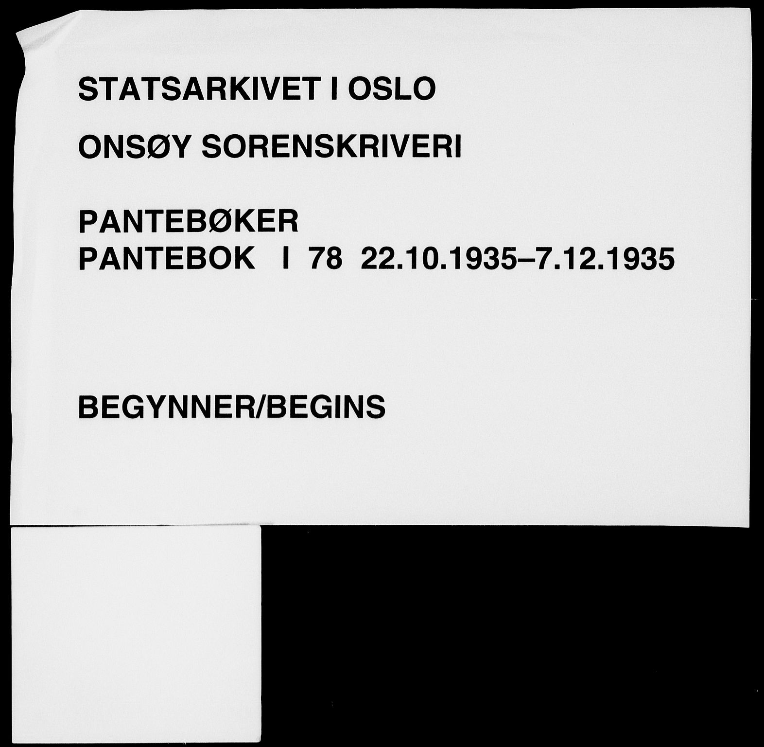Onsøy sorenskriveri, SAO/A-10474/G/Ga/Gaa/L0078: Pantebok nr. I 78, 1935-1935