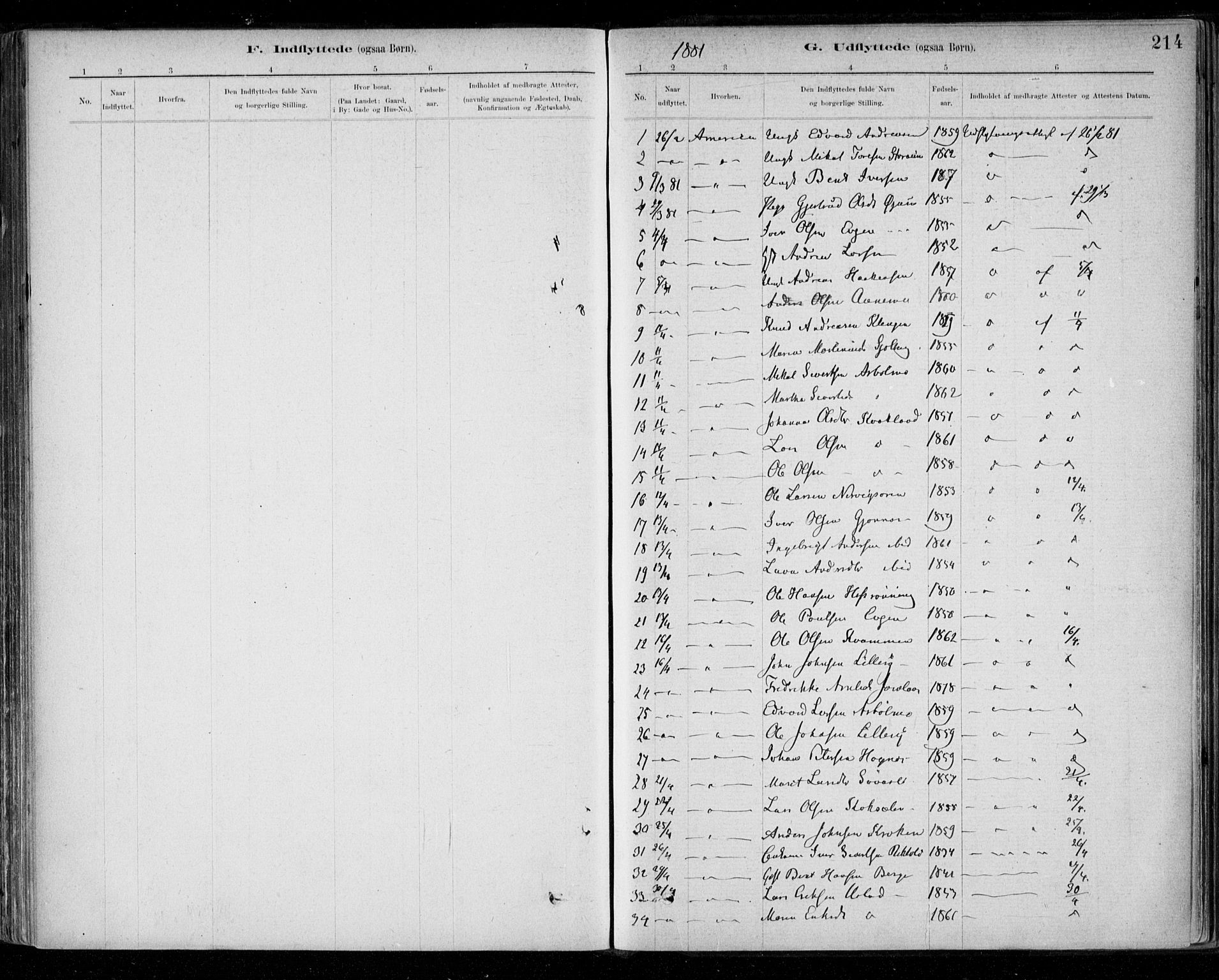 Ministerialprotokoller, klokkerbøker og fødselsregistre - Sør-Trøndelag, SAT/A-1456/668/L0810: Ministerialbok nr. 668A10, 1881-1894, s. 214