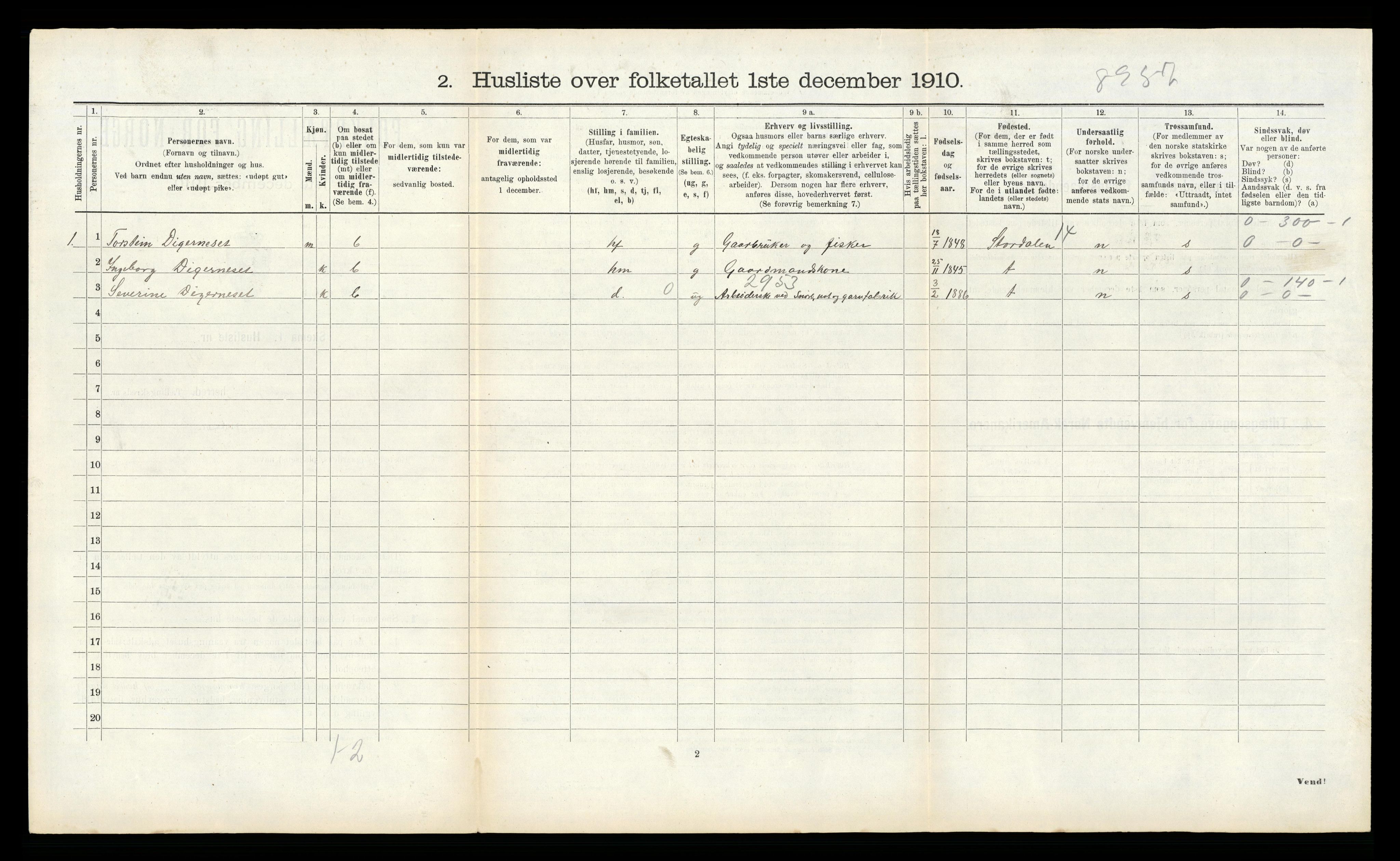 RA, Folketelling 1910 for 1531 Borgund herred, 1910, s. 314