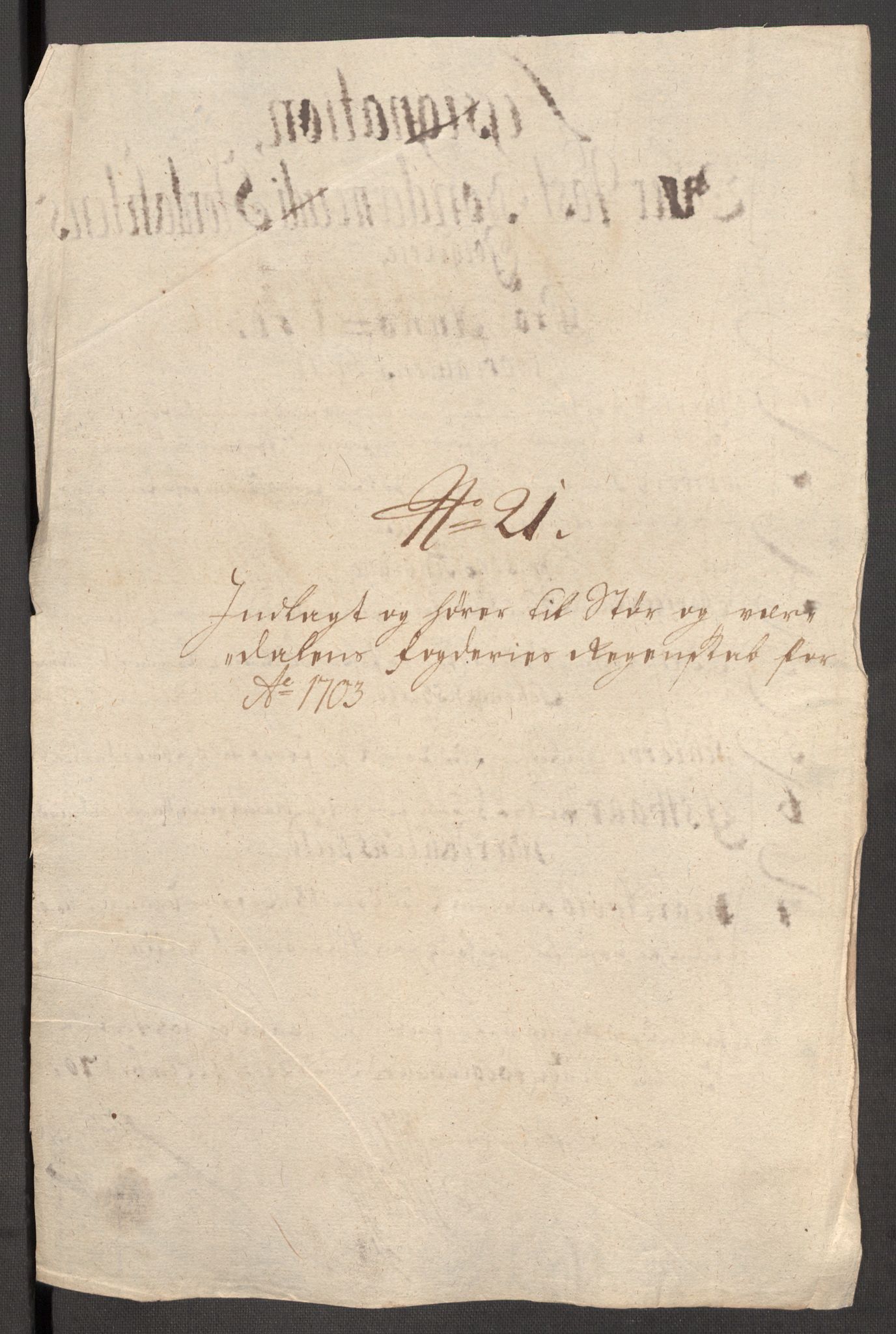 Rentekammeret inntil 1814, Reviderte regnskaper, Fogderegnskap, RA/EA-4092/R62/L4194: Fogderegnskap Stjørdal og Verdal, 1703, s. 208